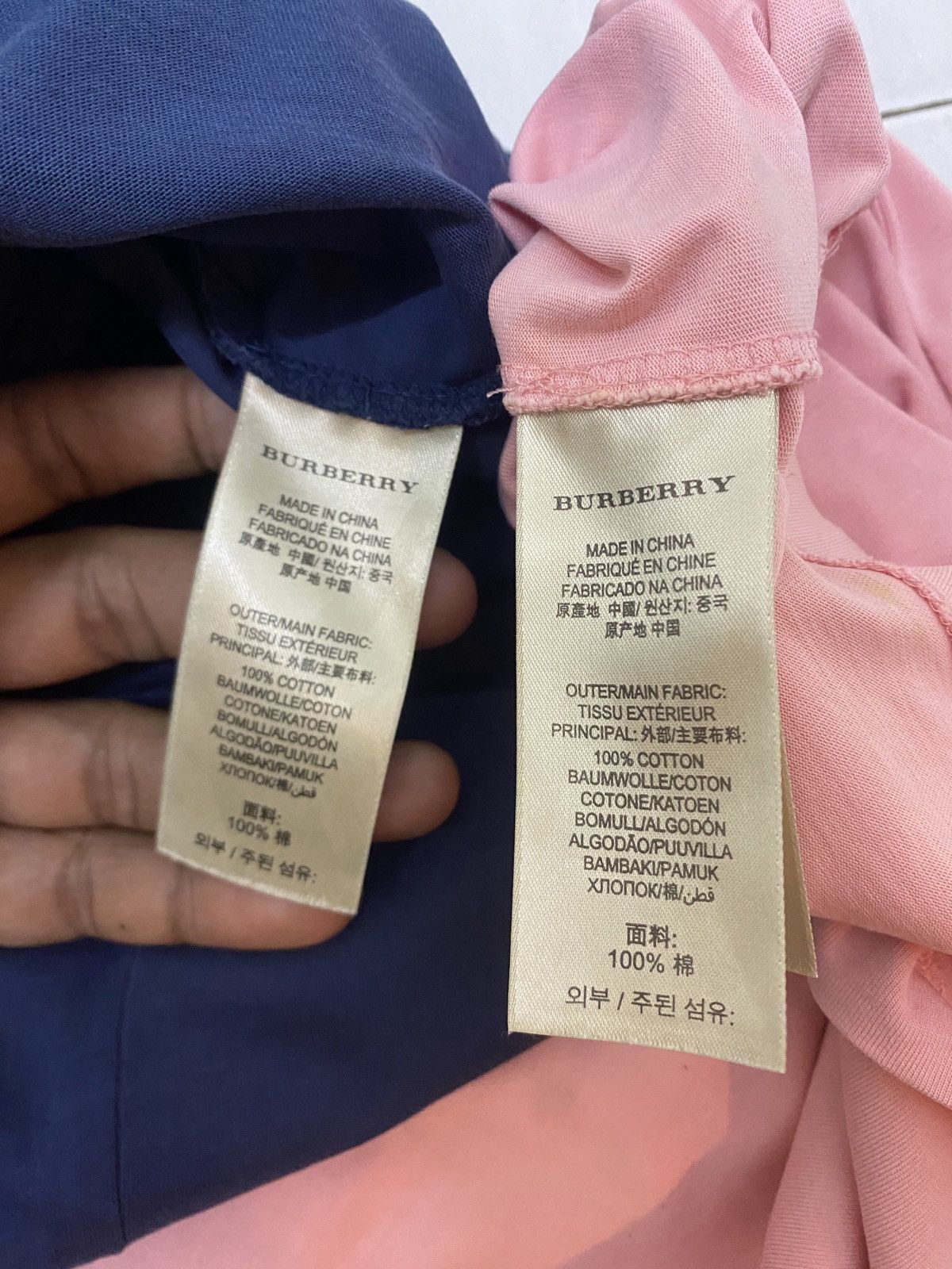 Burberry Combo 3 Vintage BURBERRY BRIT plain Tee Small logo Size US L / EU 52-54 / 3 - 8 Thumbnail