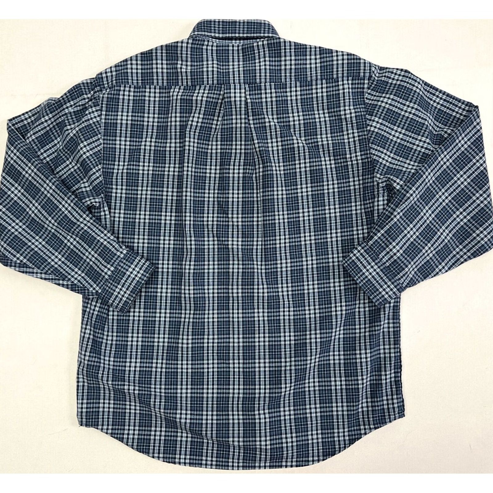 Carhartt Carhartt Shirt Men's Size Medium Blue Plaid Rugged Cotton Long Sleeve S94 Work Size US M / EU 48-50 / 2 - 2 Thumbnail