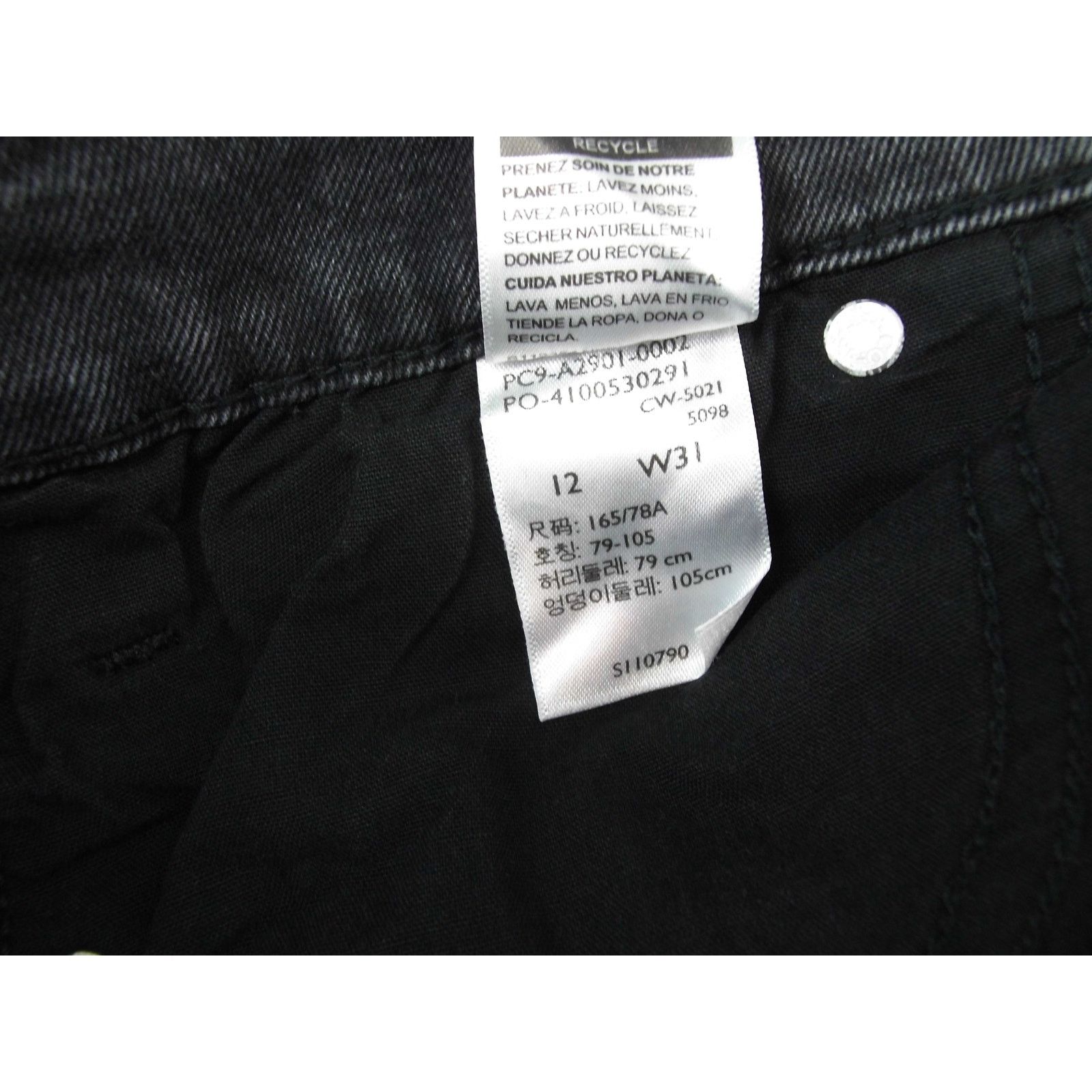 Levi's Signature Levi's Size 12 High Rise Kick Boot Black Denim Size 34" / US 12 / IT 48 - 4 Thumbnail