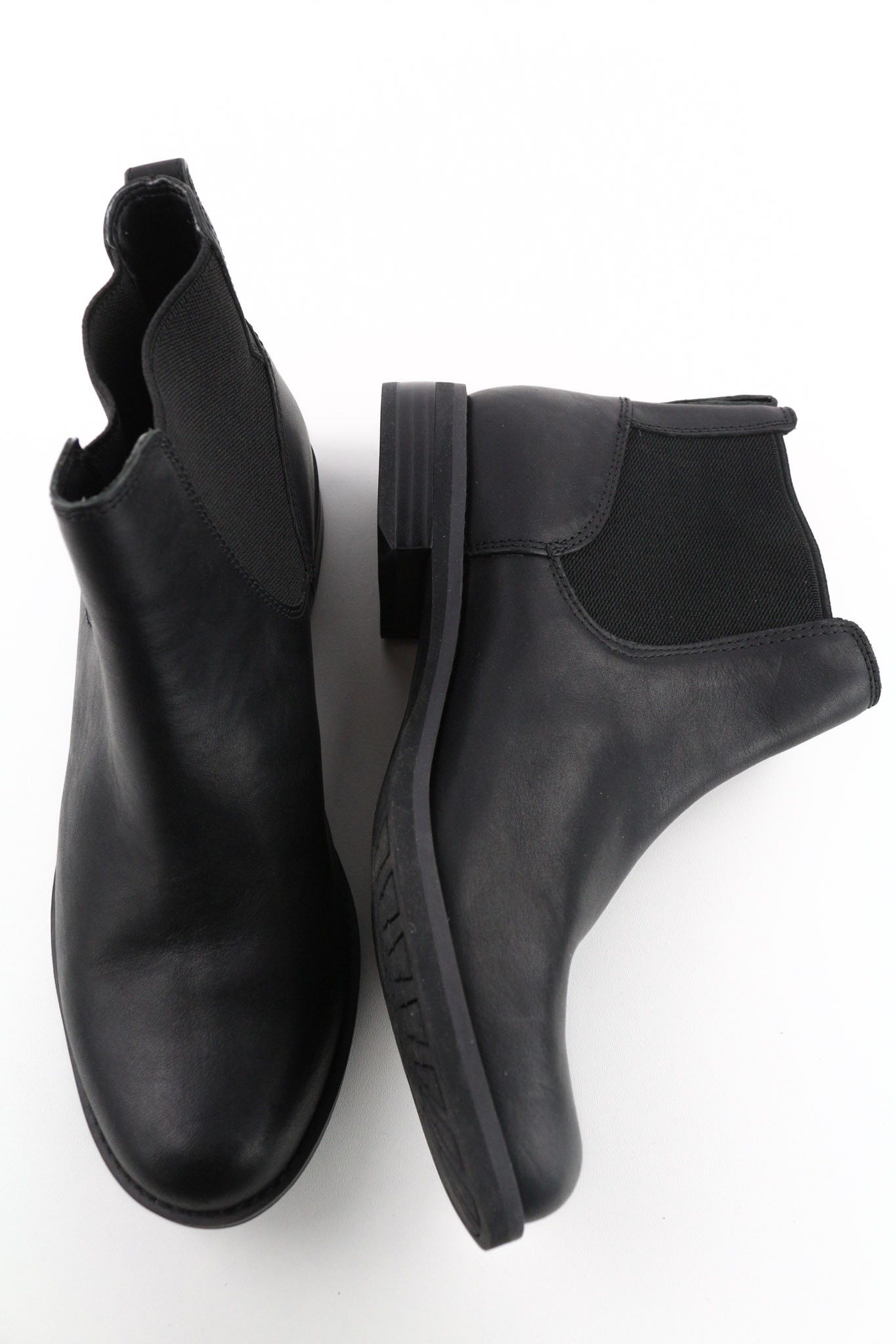 Timberland A1KHL UK5 Black Pull Tab Leather Mid Top Boots 79955 Size US 5.5 / IT 35.5 - 6 Thumbnail