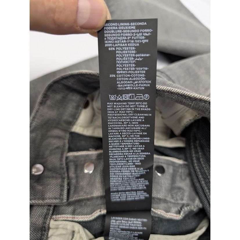 Tom Ford o1rshd1 Straight Denim Jeans in Grey Size US 29 - 18 Thumbnail