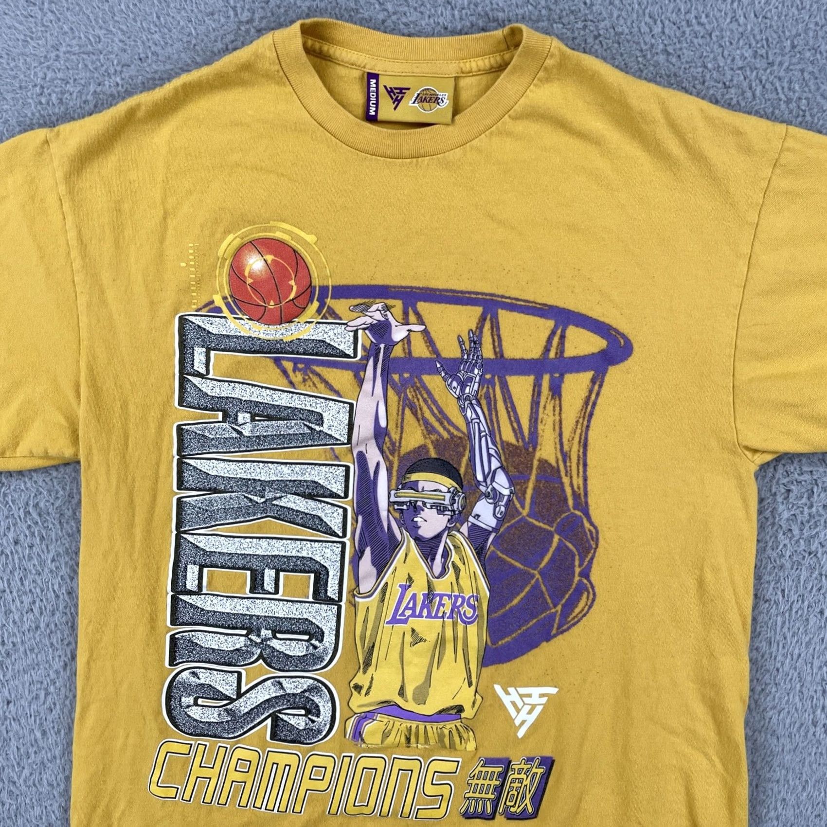 Vintage Los Angeles x Hypeland Lakers Shirt Mens M Yellow USA Basketball T-Shirt Crew Neck Short Sleeve Made in USA Size US M / EU 48-50 / 2 - 5 Thumbnail