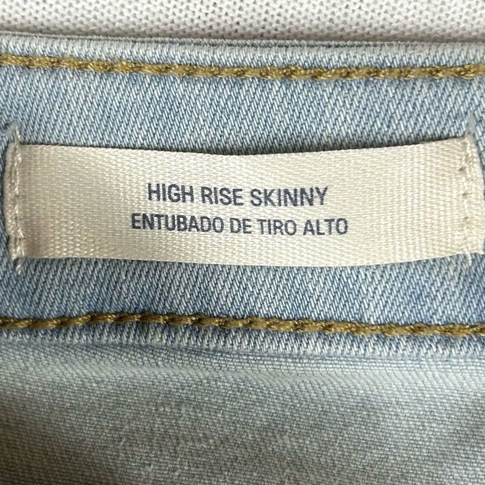 Vintage VINTAGE? No — Universal Thread High-Rise Skinny Jeans Women's 0 / 25 Light Wash NWT Size 25" / US 0 / IT 36 - 6 Thumbnail