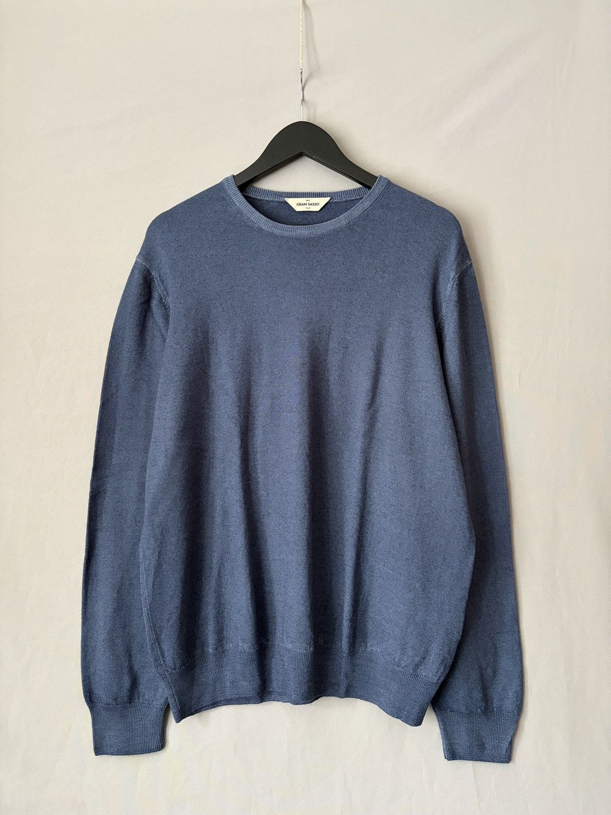 Gran Sasso Gran Sasso Sky Blue Wool Sweater Pullover Size US XL / EU 56 / 4 - 1 Thumbnail