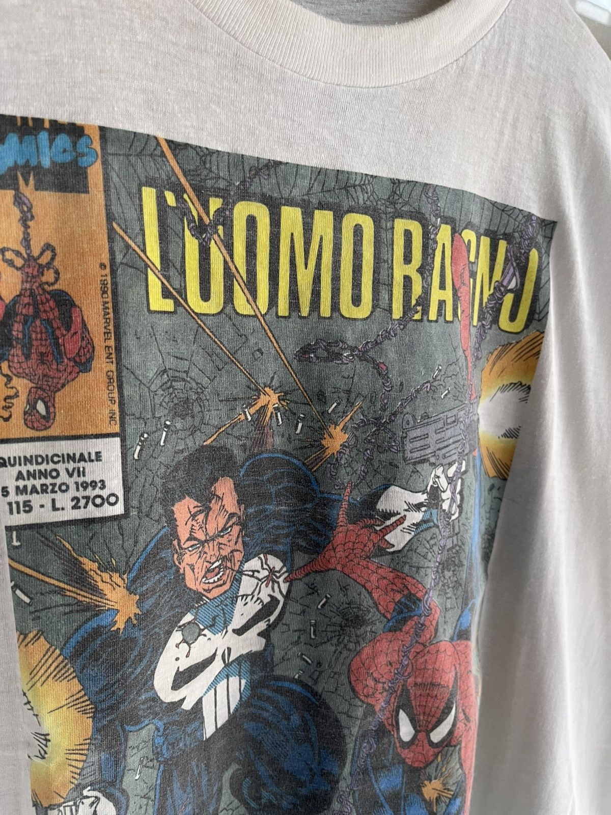 Marvel Comics Vintage Marvel 1993 Spiderman “italian issue” t shirt Size US XL / EU 56 / 4 - 4 Thumbnail