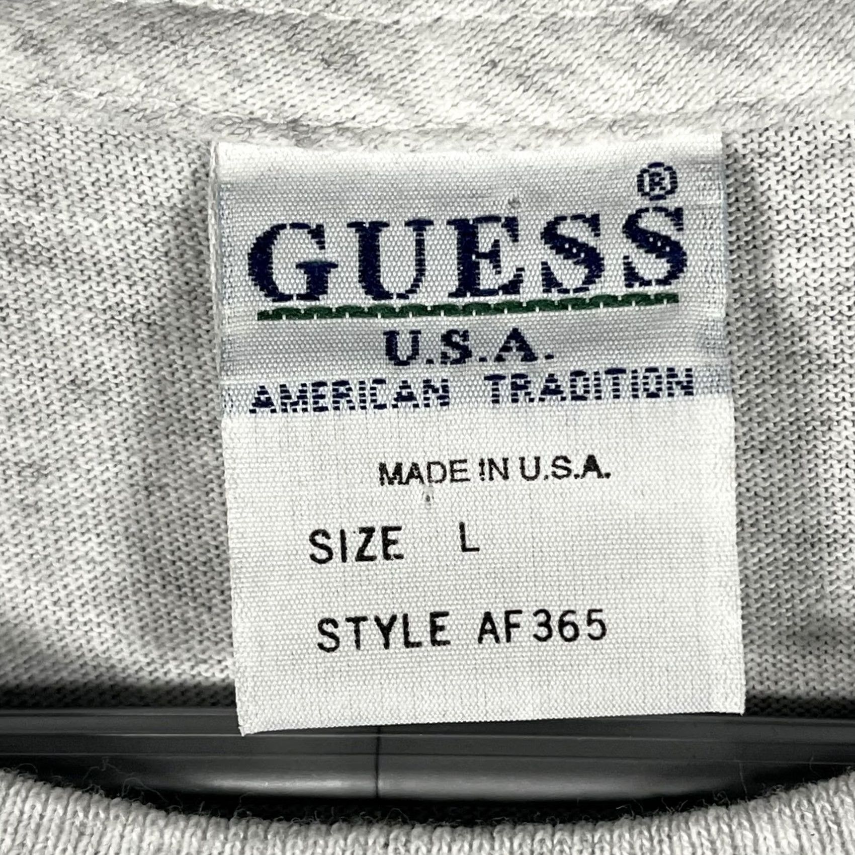 Guess VINTAGE Guess Jeans Shirt Mens Large Gray Logo Long Sleeve Made USA 90s Size US L / EU 52-54 / 3 - 5 Thumbnail