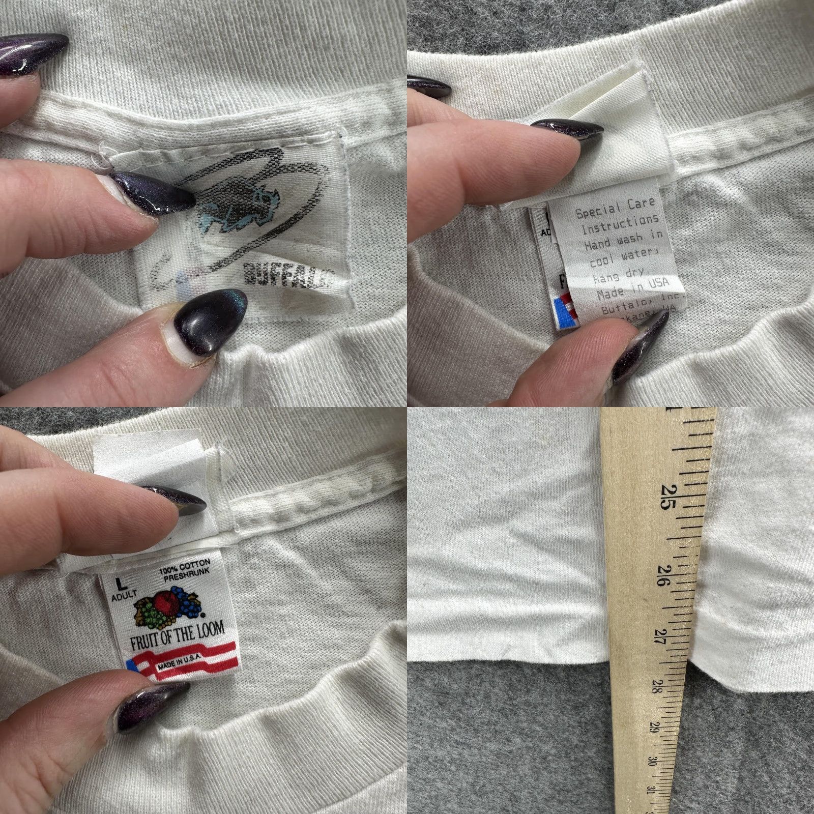 Vintage VINTAGE Buffalo Shirt Womens Large White Fringe Western Cowboy Pistols 90s USA Shirt Womens Large White Fringe Western Cowboy Pistols 90s USA Size L / US 10 / IT 46 - 9 Thumbnail