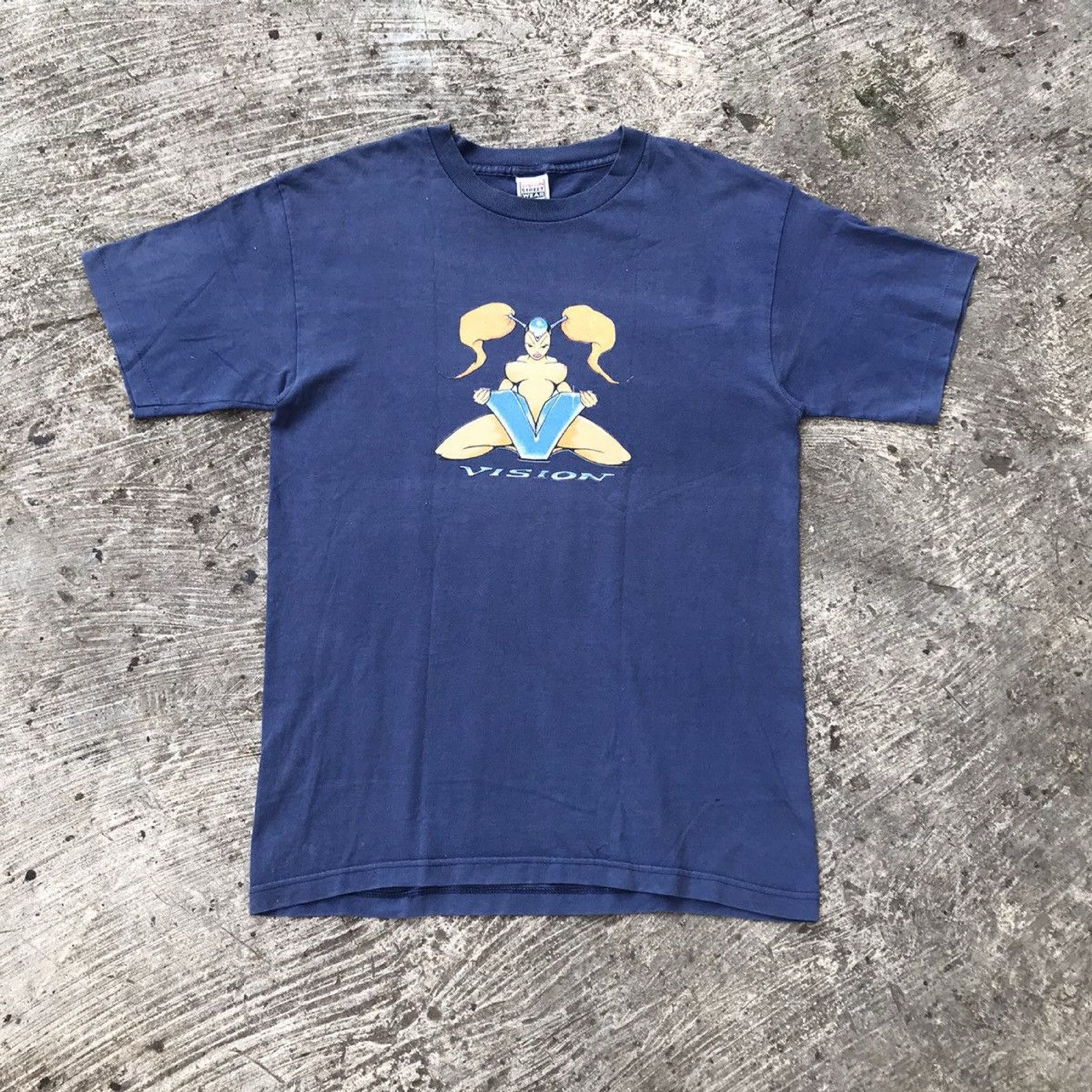 Vision Streetwear Vintage 90s Vision Streetwear Skateboards T-shirt Cyber V Size US L / EU 52-54 / 3 - 2 Thumbnail