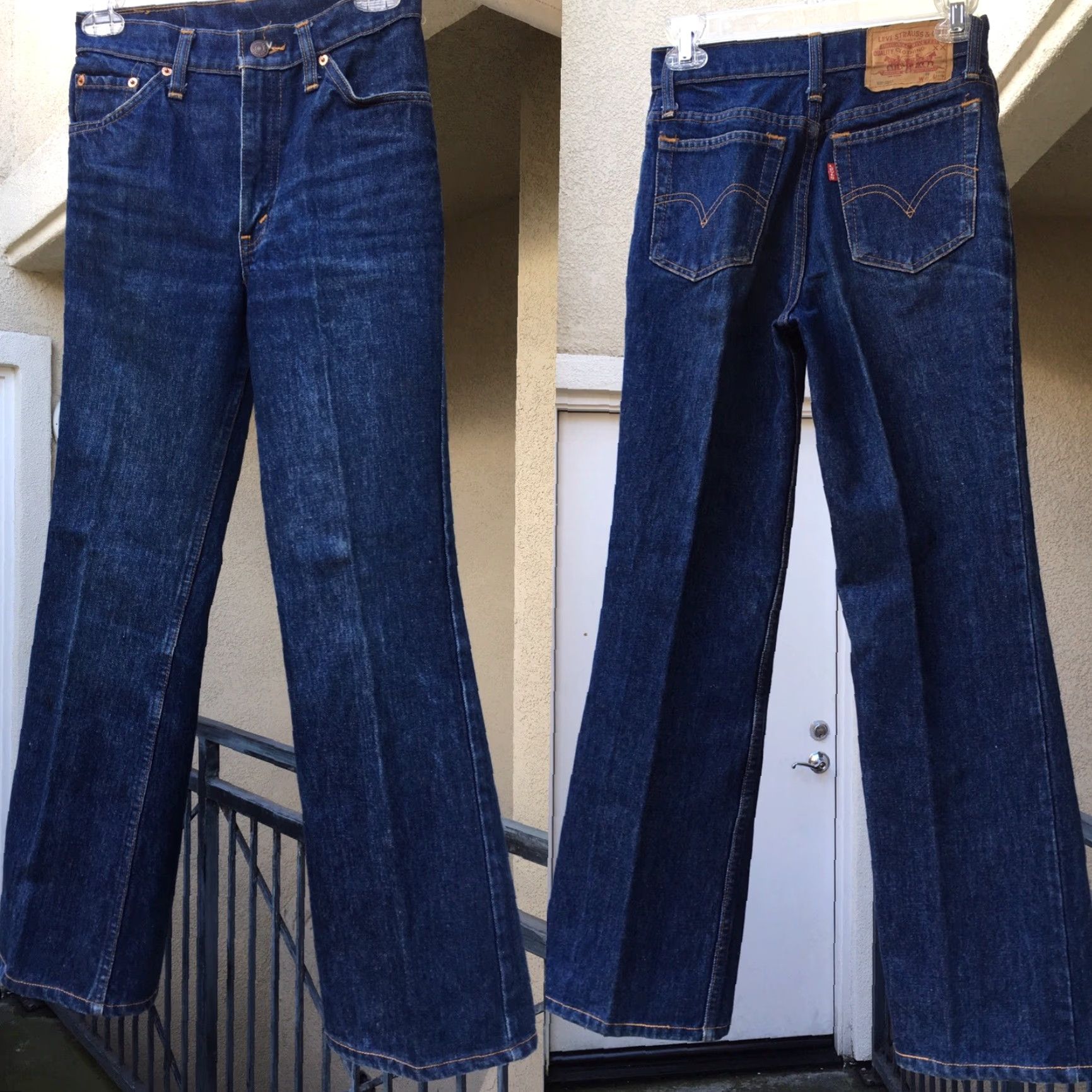Levi's VINTAGE Levi's 508 Jeans Shirt Mens Casual Levi's 27 Blue Denim 1980s 90s Size 27" / US 4 / IT 40 - 4 Thumbnail