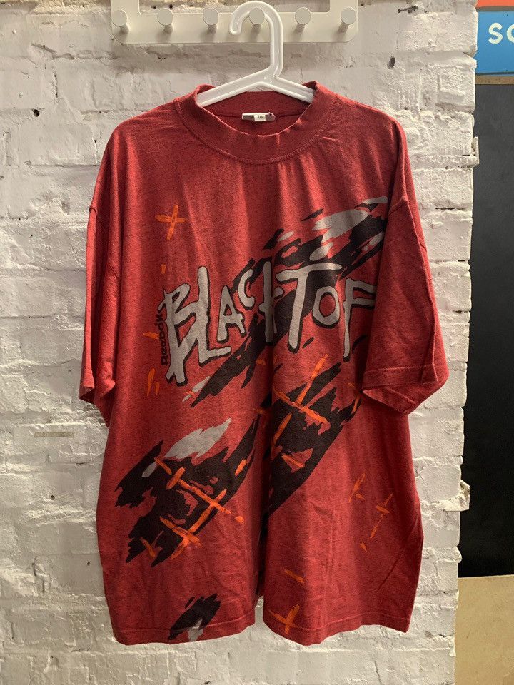 Reebok Reebok Blacktop t-shirt, vintage RBK shirt, 90s hip hop XXL Size US XXL / EU 58 / 5 - 4 Thumbnail