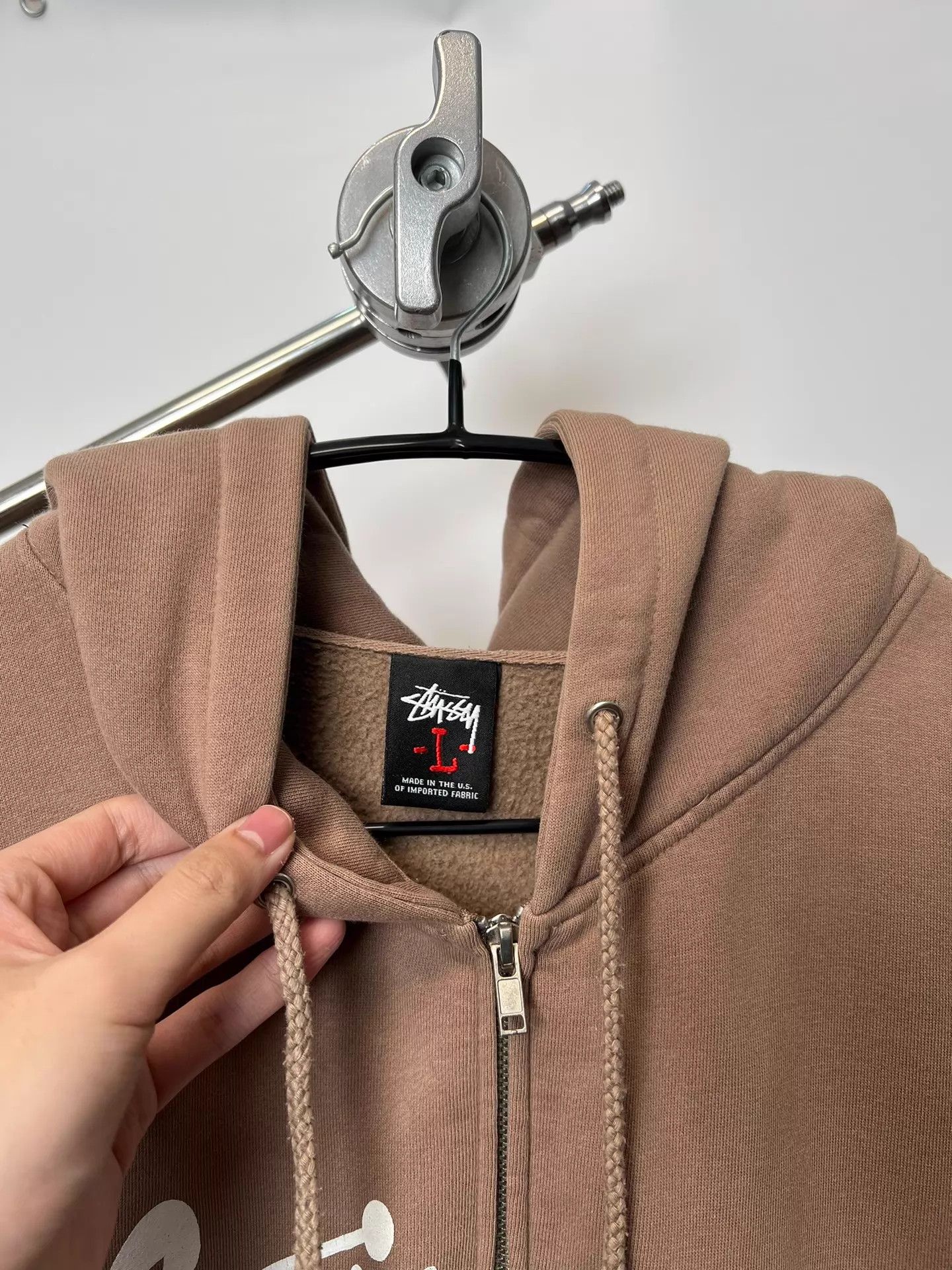 Stussy Stussy 00s Vintage Zip Hoodie Chest Back Logo L Size US L / EU 52-54 / 3 - 3 Thumbnail