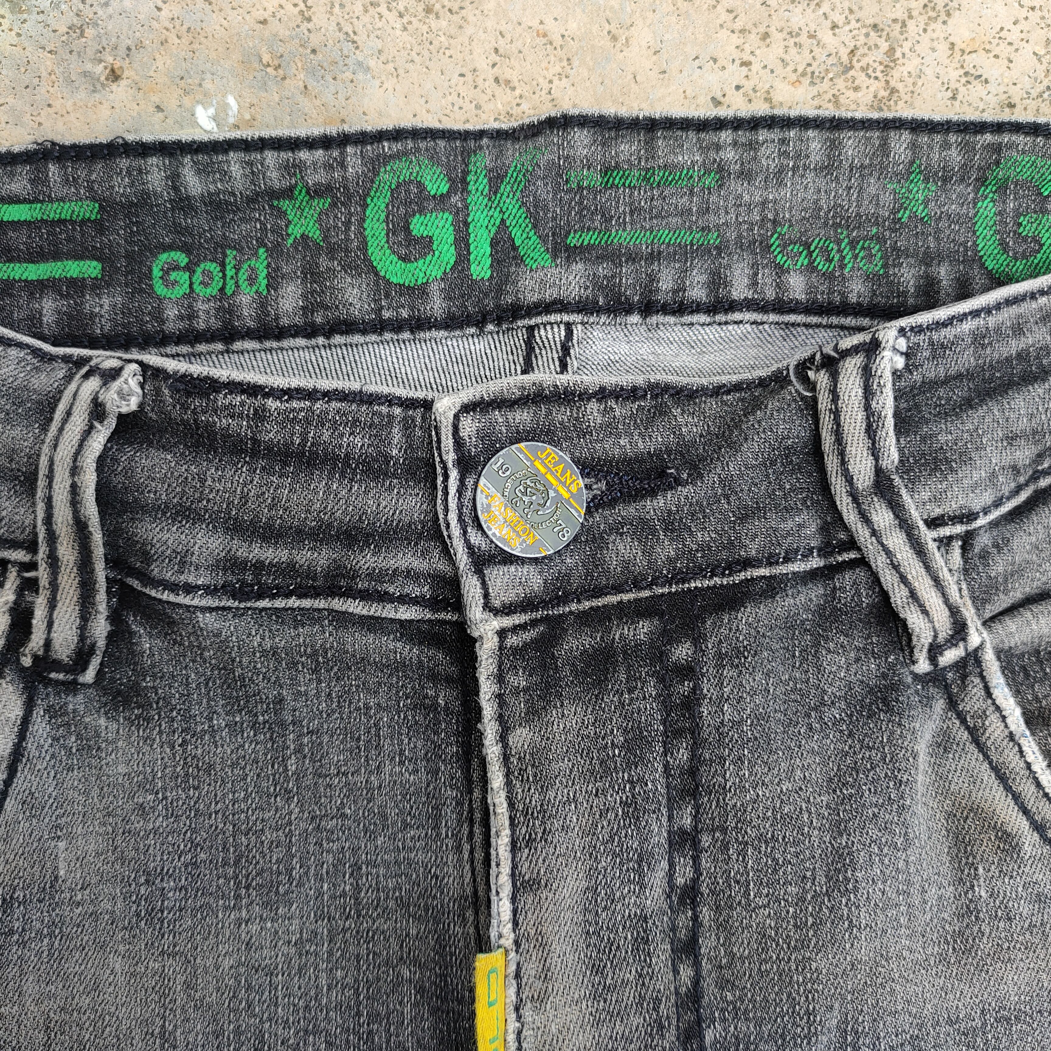 Japanese Brand × Vintage VINTAGE GK SKINNY FADED BLACK JEANS DENIM PANTS Size US 29 - 4 Thumbnail