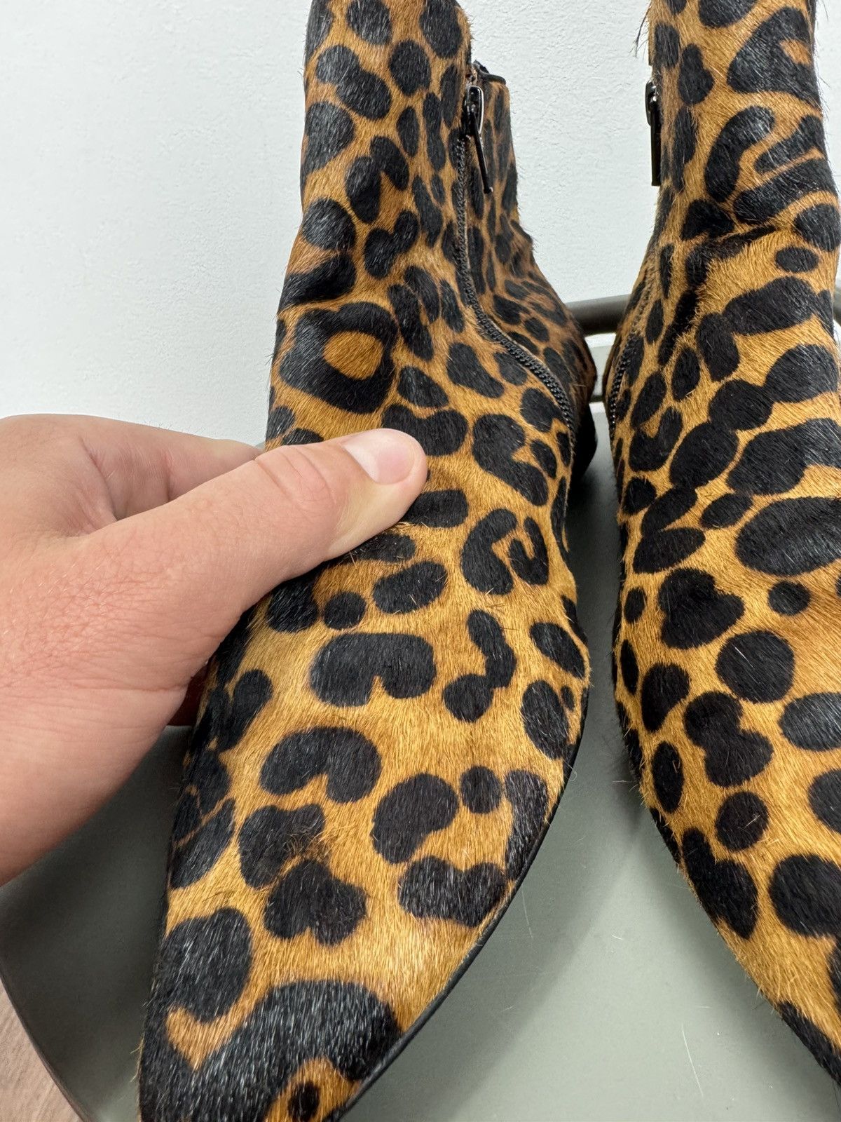 Other Women’s Leopard Print Faux Pointed Toe Ankle Boots Size 40 Size US 9 / IT 39 - 6 Thumbnail