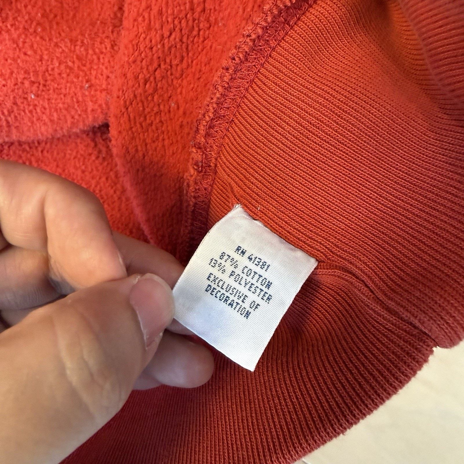 Polo Ralph Lauren Polo Ralph Lauren Hoodie Large Red Heavy Fleece Pullover Size US L / EU 52-54 / 3 - 7 Thumbnail