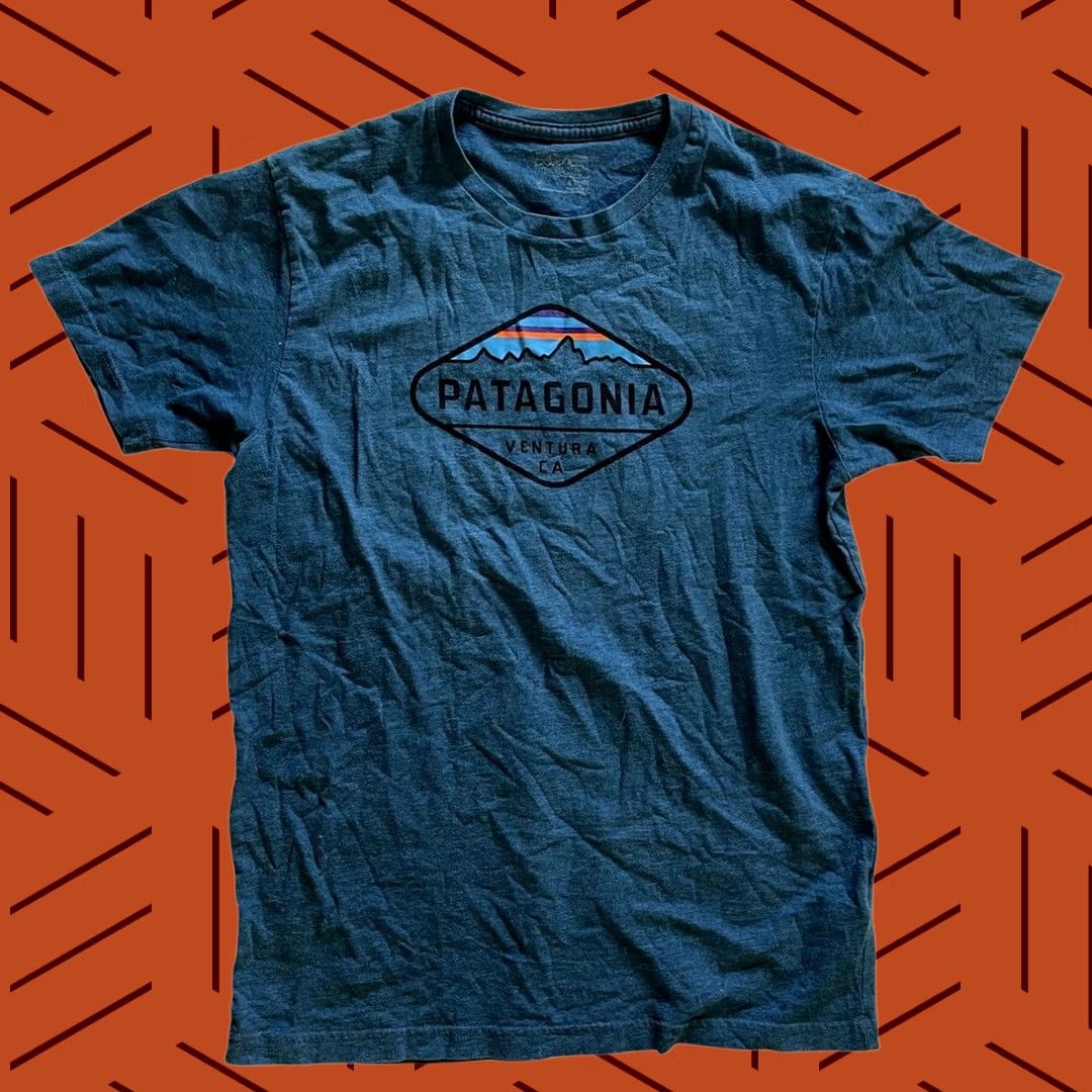 Patagonia Patagonia Mens Fitz Roy Crest Cotton / Poly T-Shirt Blue Size M Slim Fit Shirt Mens Blue Fitz Roy Crest Cotton / Poly T-Shirt 20" Pit 26" Length Size US M / EU 48-50 / 2 - 1 Thumbnail
