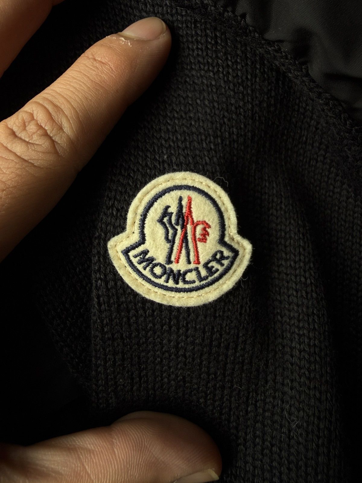 Moncler Black Moncler Tricot Cardigan Size US XL / EU 56 / 4 - 9 Thumbnail