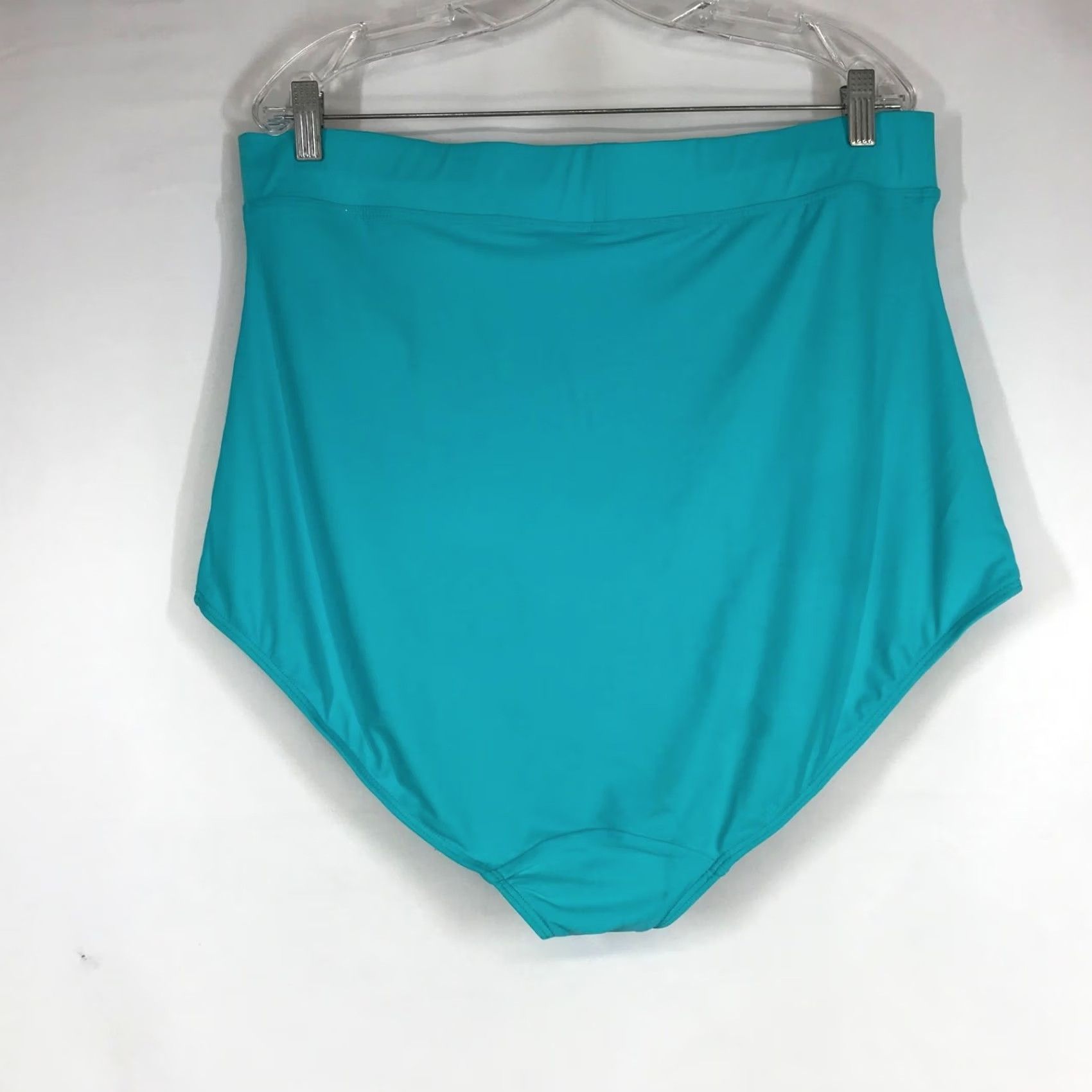 Vintage VINTAGE Cacique Swim High-Waisted Bikini Bottoms 26W Plus Turquoise Teal Full Coverage Womens Size 26" / US 2 / IT 38 - 4 Thumbnail