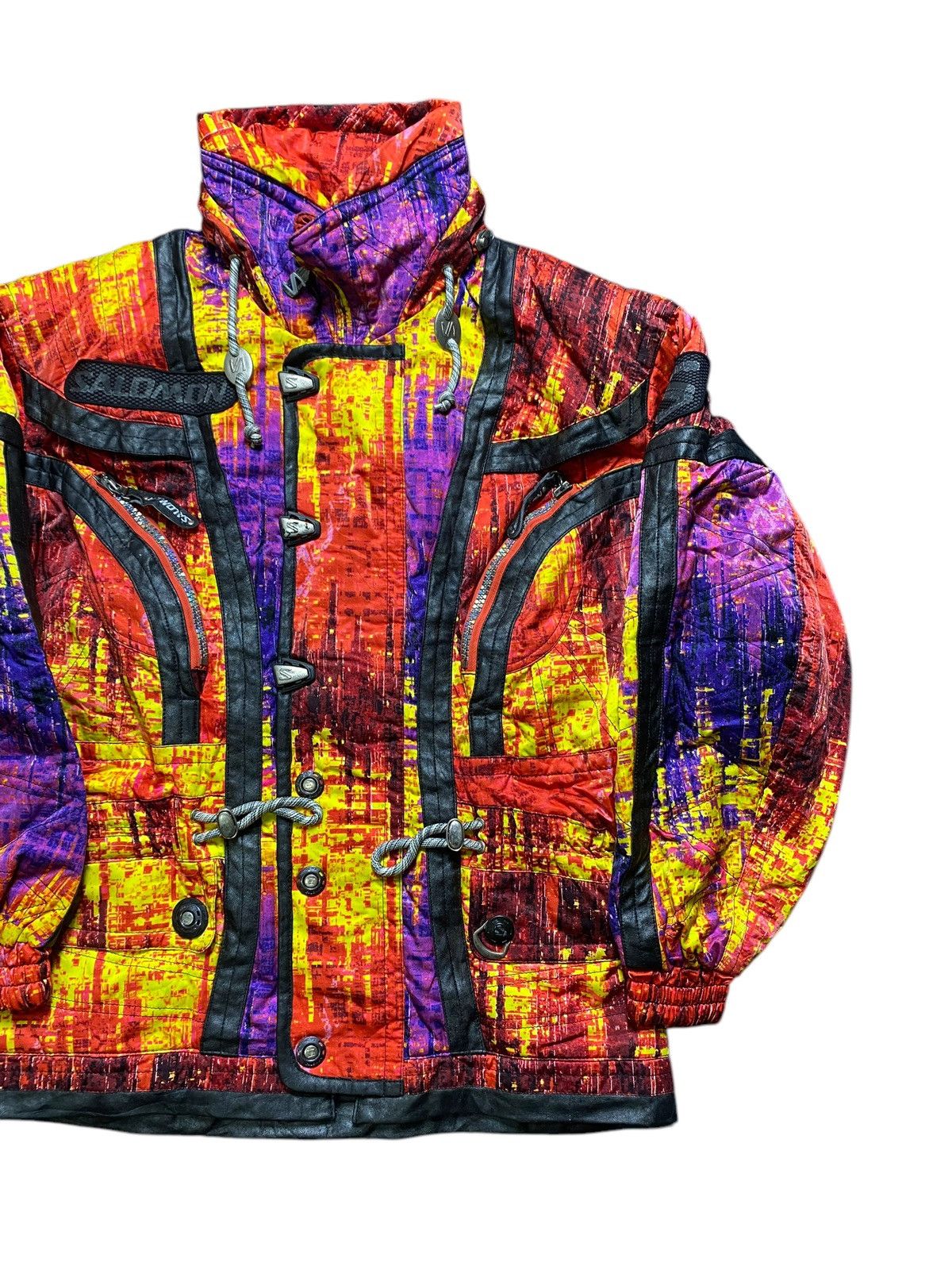 Vintage VINTAGE SOLOMON SKI JACKET COLOURFULL Size US XL / EU 56 / 4 - 3 Thumbnail