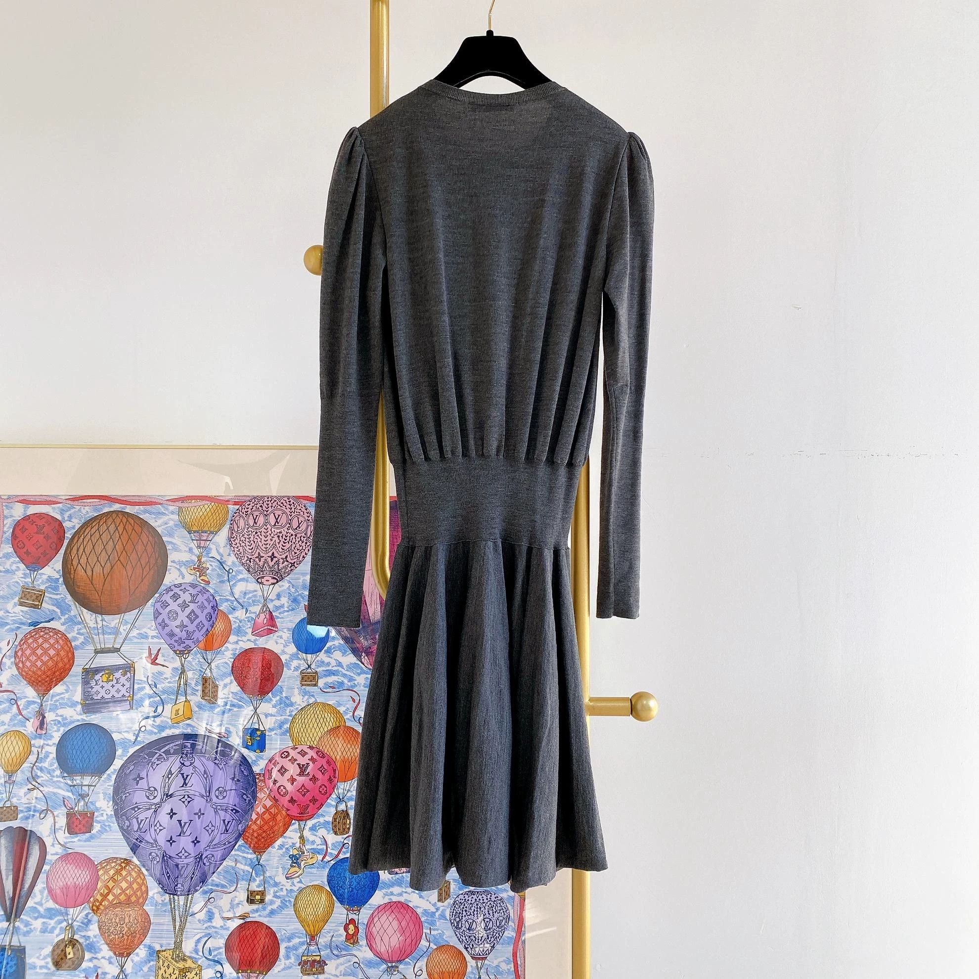 Alexander McQueen Alexander McQueen Knit Dress Gray M Stretchy Size M / US 6-8 / IT 42-44 - 2 Thumbnail
