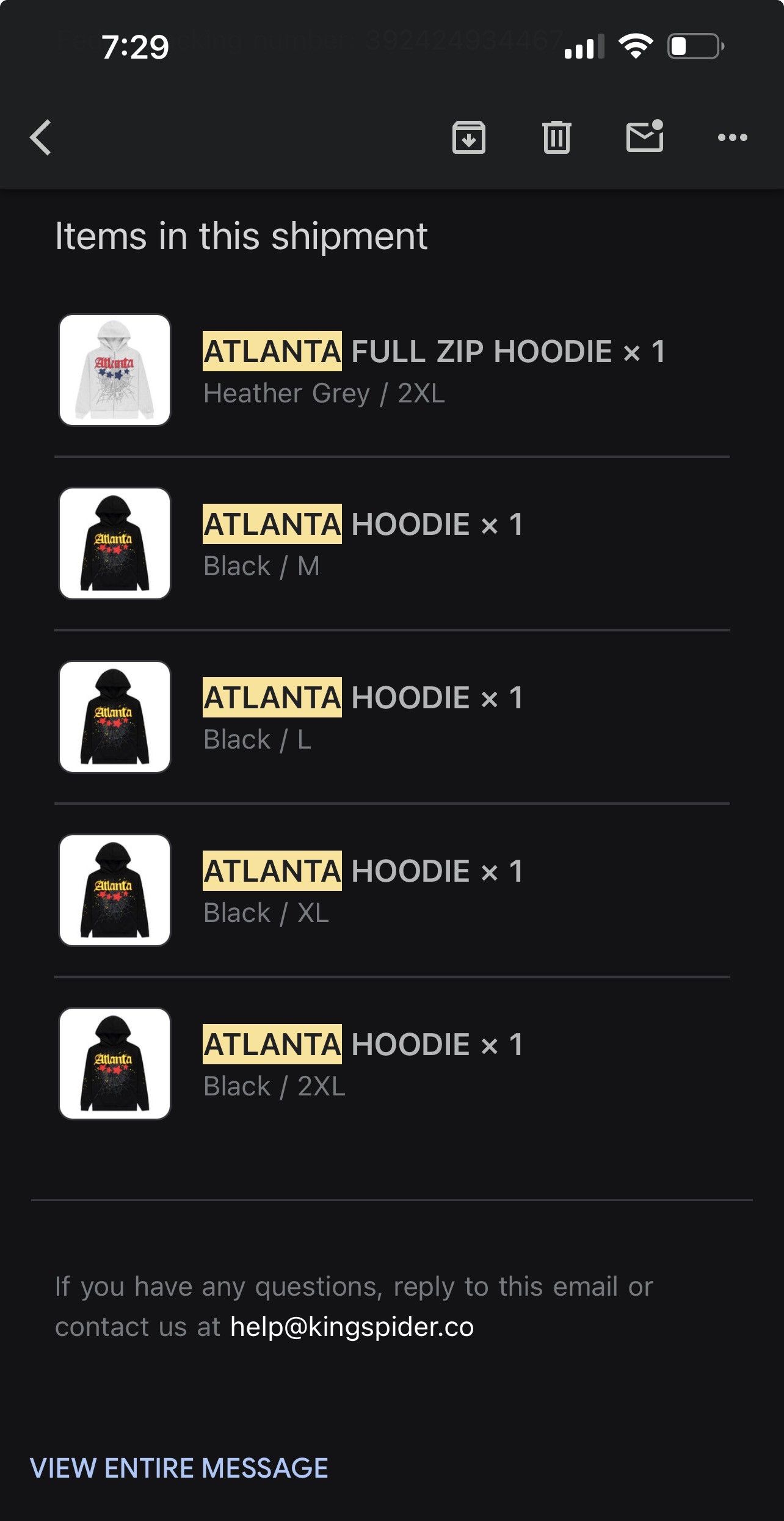 Sp5der Sp5der Atlanta Hoodie Black Size US XL / EU 56 / 4 - 6 Thumbnail
