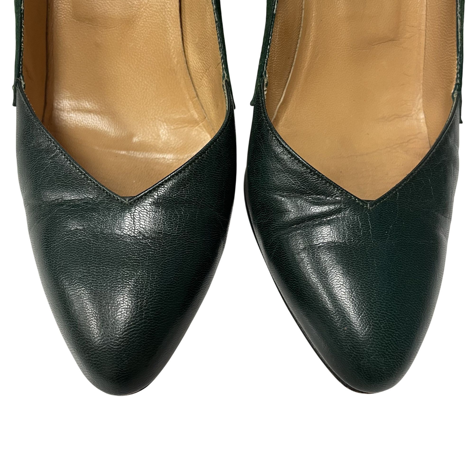 Calvin Klein Vtg Calvin Klein CK SUEDE Leather SNAKESKIN Pumps Size US 6 / IT 36 - 6 Thumbnail