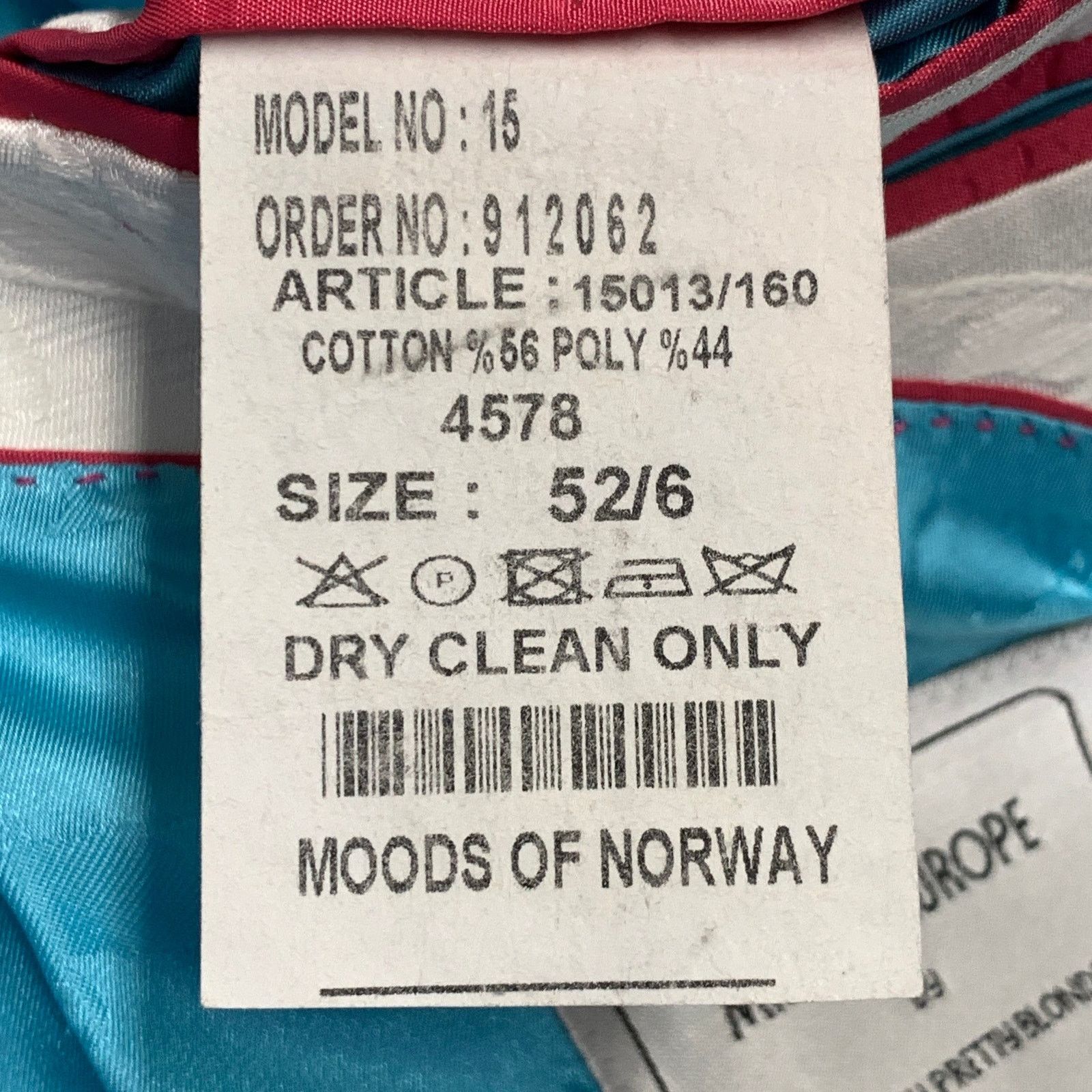 Moods of Norway MOODS OF NORWAY White Jacquard Cotton Notch Lapel Sport Coat Size 42R - 16 Thumbnail