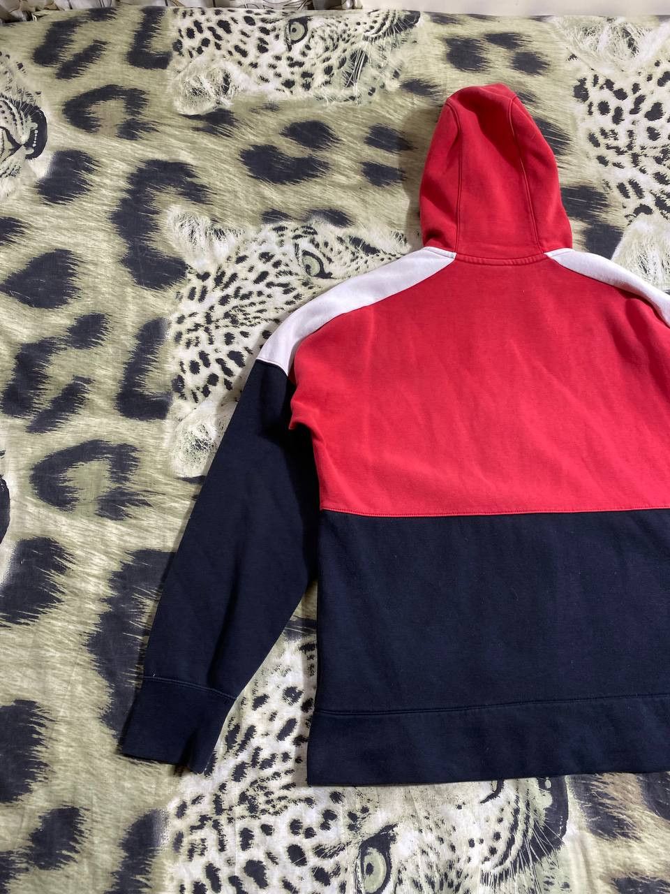 Nike × Vintage Crazy Vintage Y2K/2000s Red Nike Streetwear Hoodie! Size US M / EU 48-50 / 2 - 18 Thumbnail