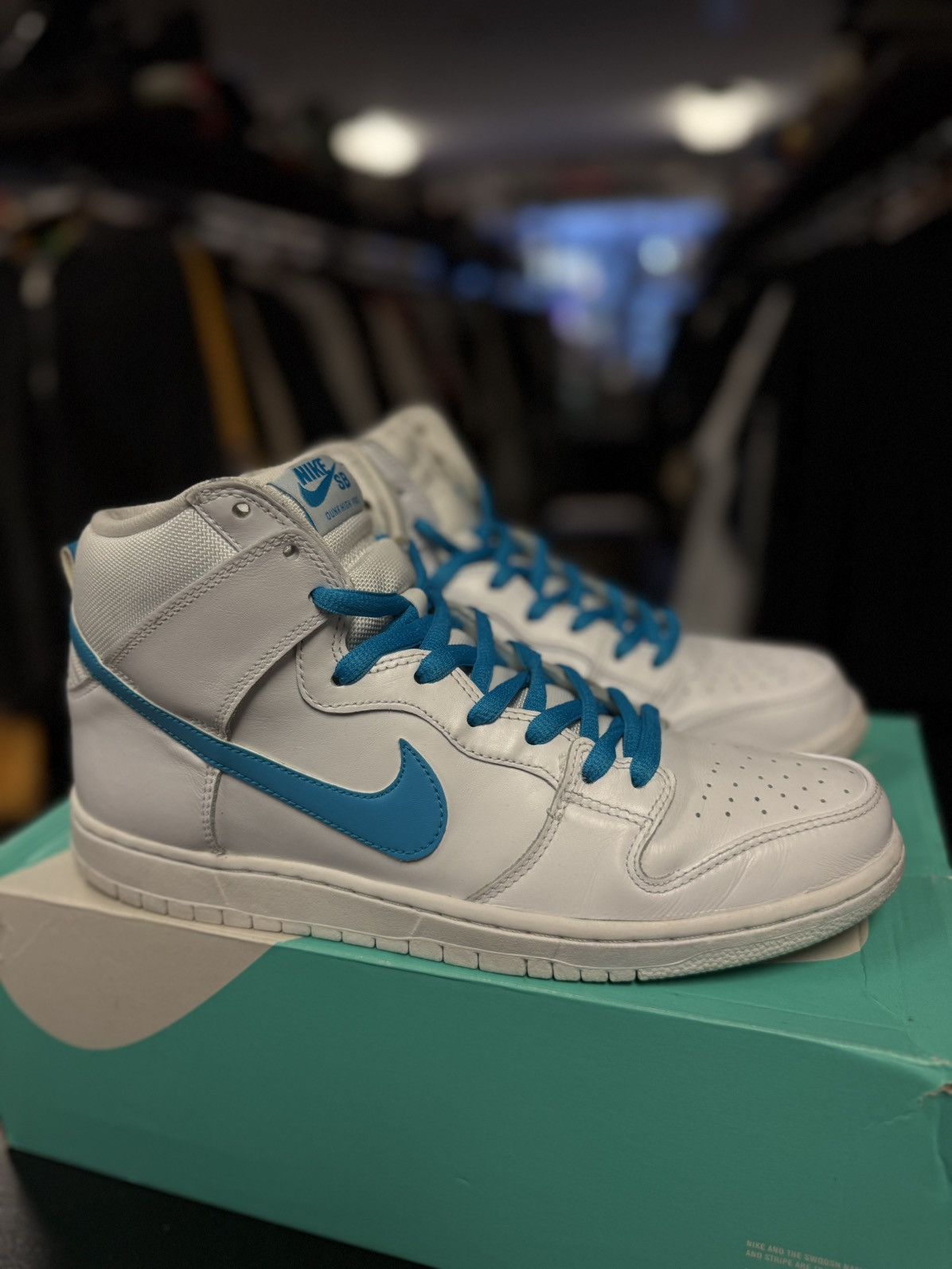 Nike Dunk High Top Blue Mulder Size 11 High Top Size US 11 / EU 44 - 3 Thumbnail
