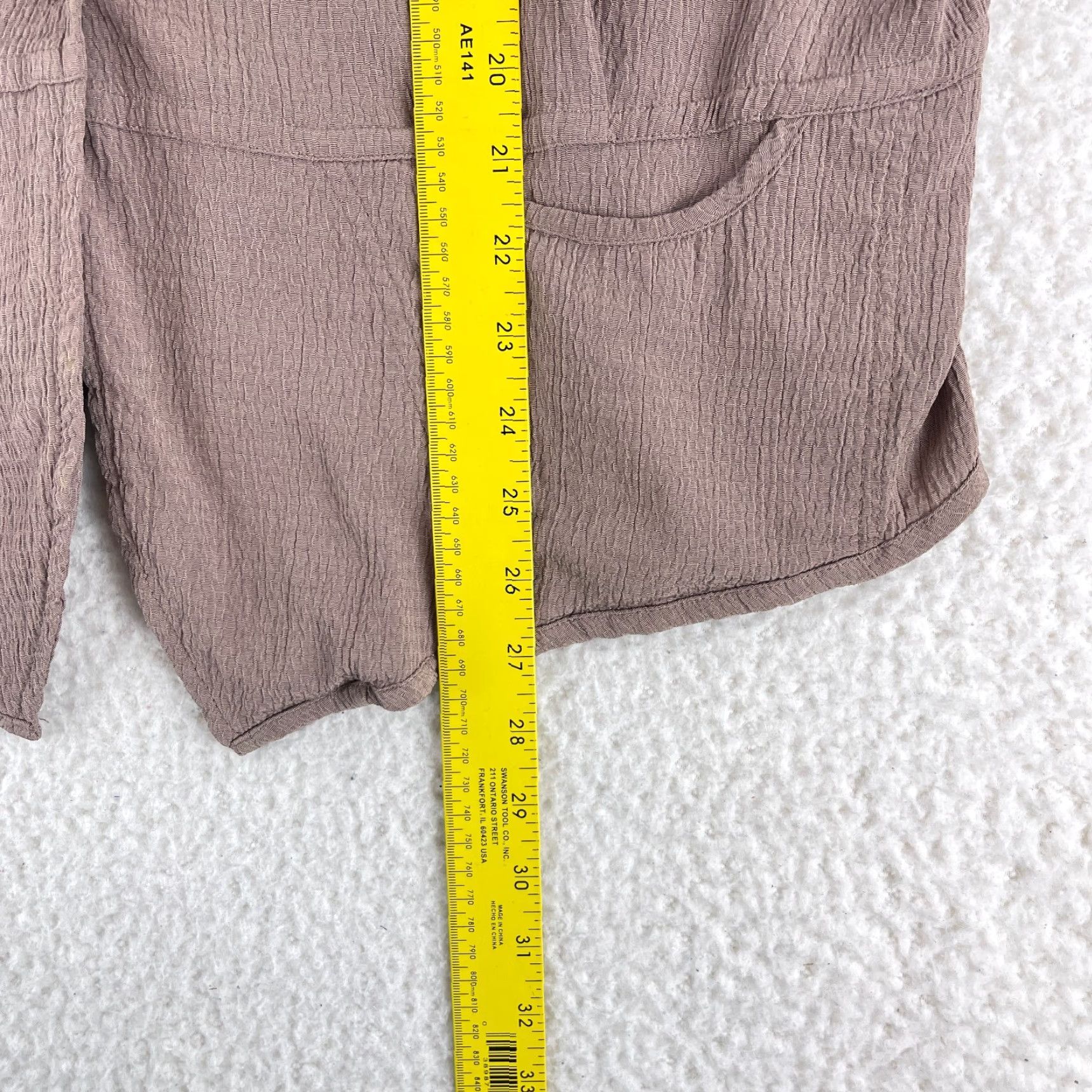 FLAX FLAX Jacket Womens Large Brown Long Sleeve Lightweight Rayon 1 Button Casual Size L / US 10 / IT 46 - 7 Thumbnail