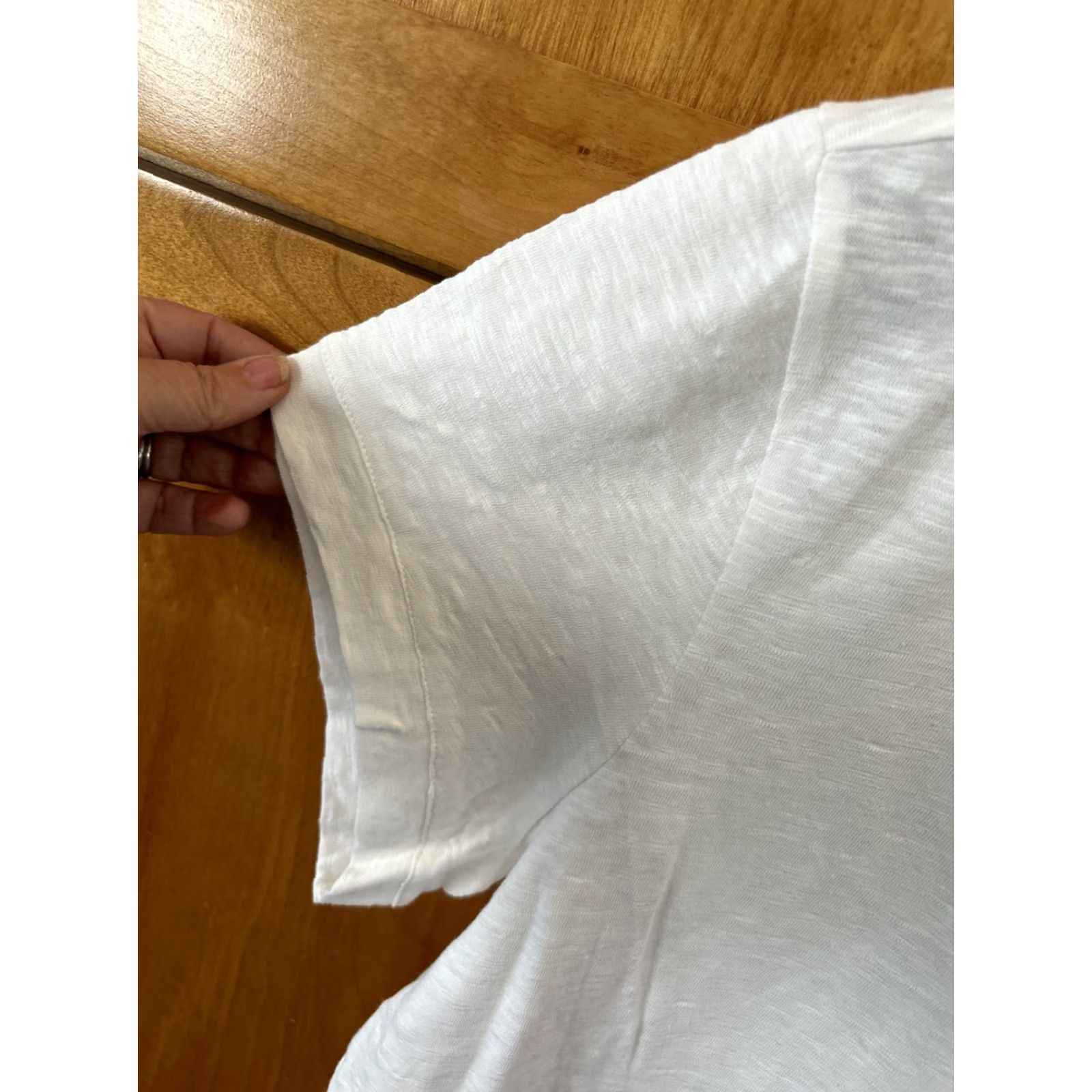 Nine West Nine West Women Short Sleeve Front Button Slub Henley Top White XXL NEW Cotton Size XXL / US 16-18 / IT 52-54 - 5 Thumbnail