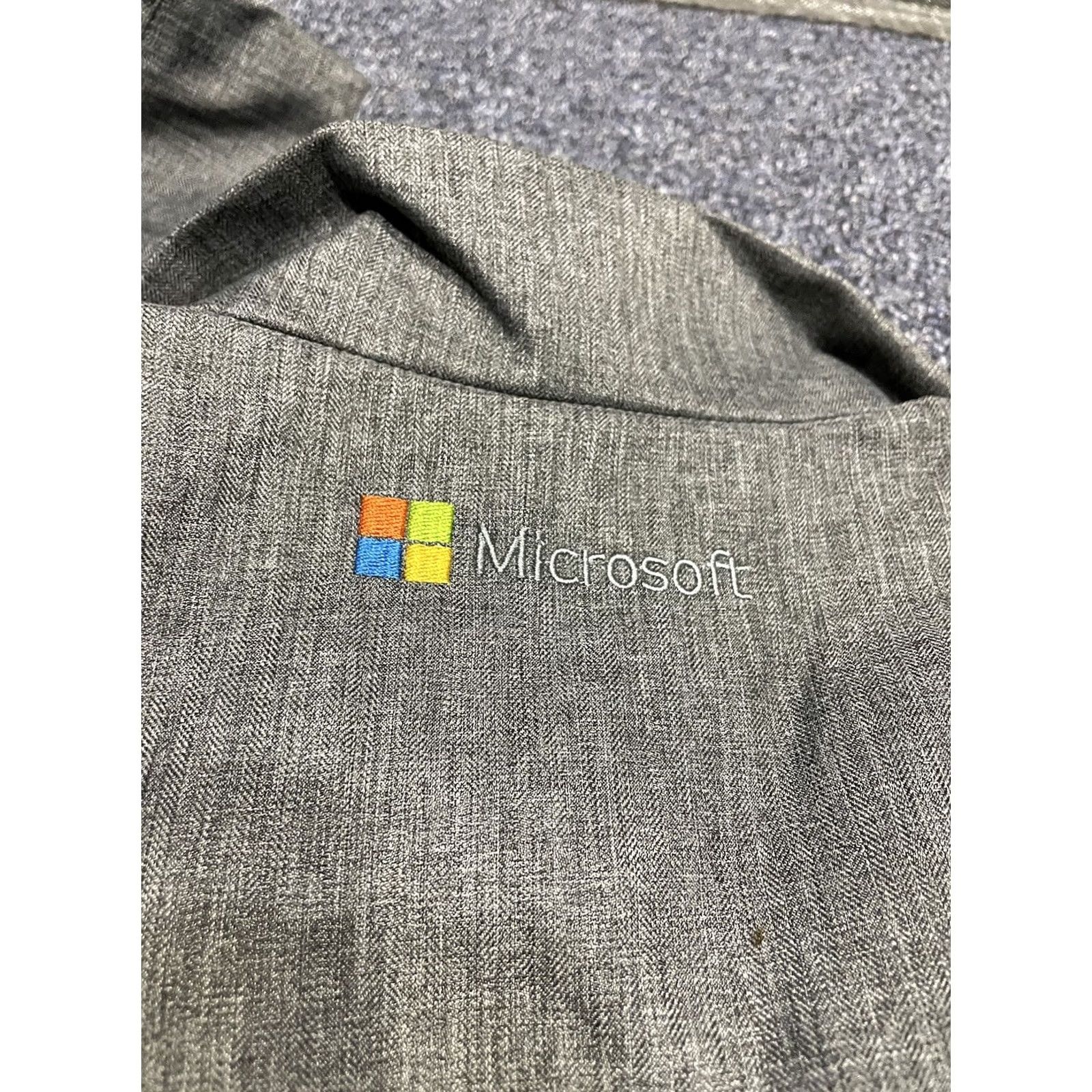 Vintage Microsoft Womens Jacket S United States MSUS Side Zip Flag Y2K Computer A7J Size S / US 4 / IT 40 - 2 Thumbnail