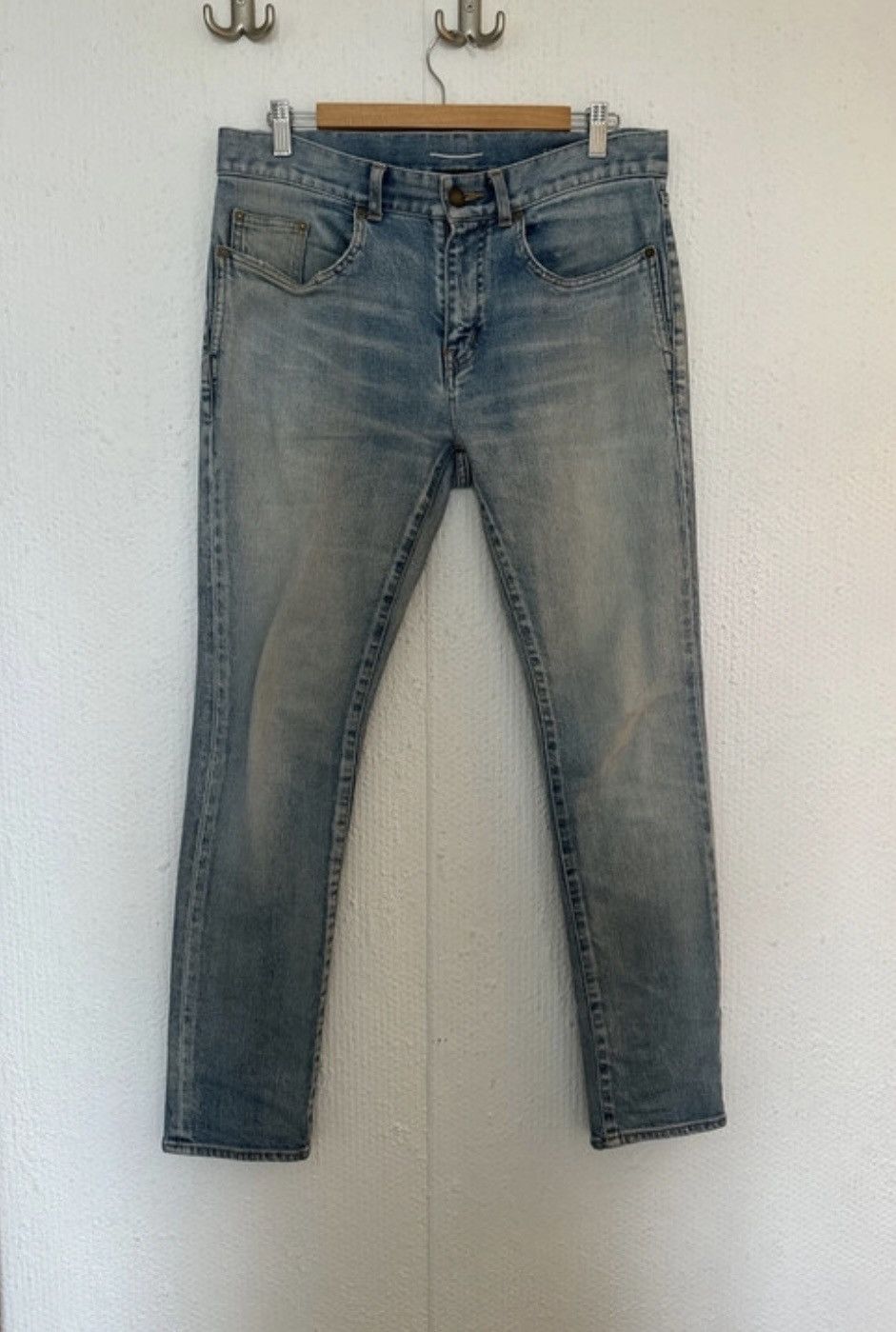 image of Saint Laurent Paris Saint Laurent Santa Monica Jeans in Blue, Men's (Size 30)