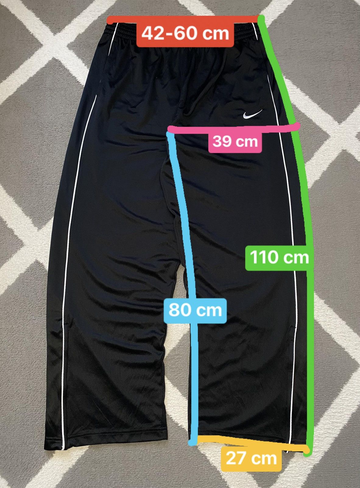 Nike × Vintage Nike Dri-Fit vintage look straight Trackpants Sweatpants Size US 36 / EU 52 - 16 Thumbnail