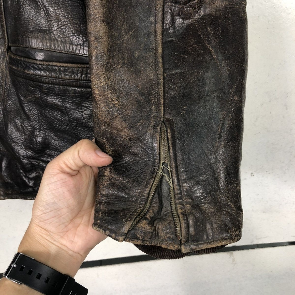 Aero Leathers 🔥TRUE VINTAGE 80’s LEATHER JACKET BLANKET RIDER HORSE Size US M / EU 48-50 / 2 - 17 Thumbnail