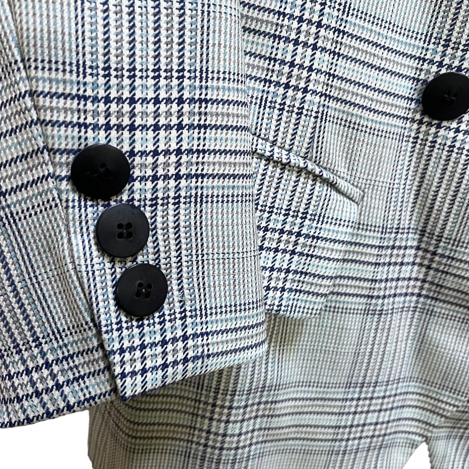 Escada Vintage Escada Margaretha Ley plaid double breasted blazer Size M / US 6-8 / IT 42-44 - 4 Thumbnail