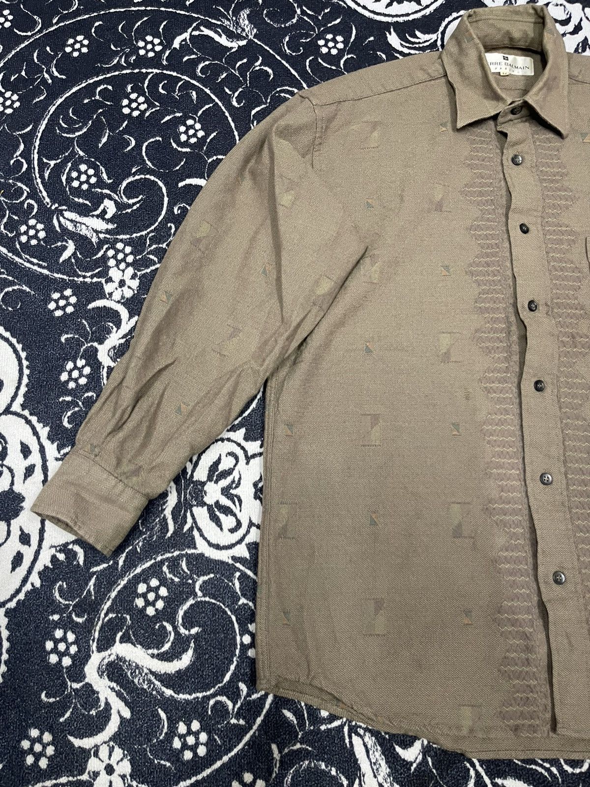 Vintage 90s PIERRE BALMAIN PARIS BUTTON UP CLASSIC DESIGN Size US M / EU 48-50 / 2 - 4 Thumbnail