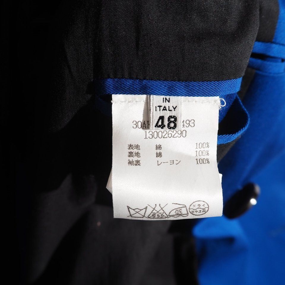 Maison Margiela Maison Margiela 10 Blue Cotton Trench Coat Size 48 Size US M / EU 48-50 / 2 - 7 Thumbnail
