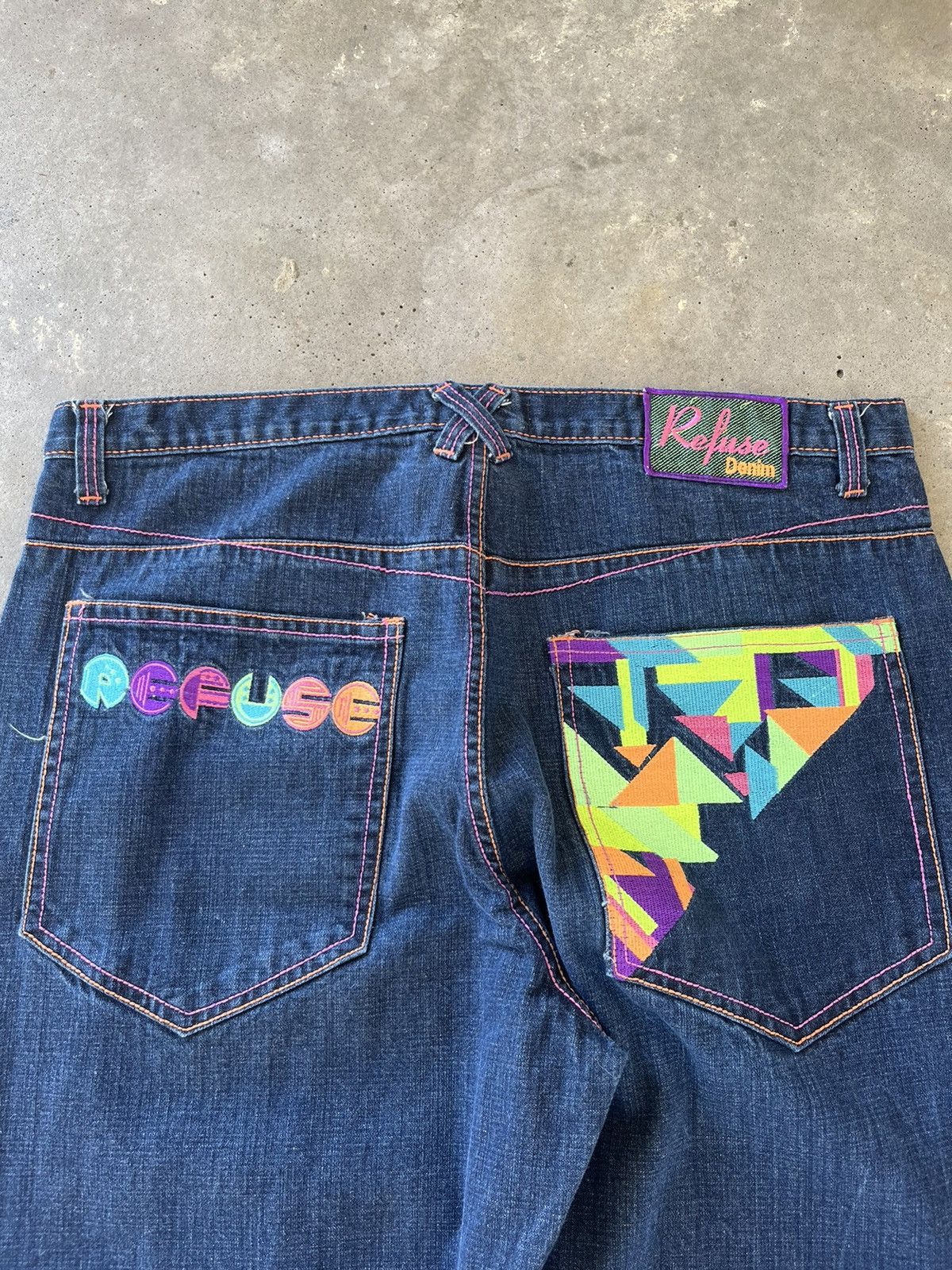 Coogi Vintage Y2K Refuse Denim Baggy Wide Leg Pants Size US 42 / EU 58 - 3 Thumbnail