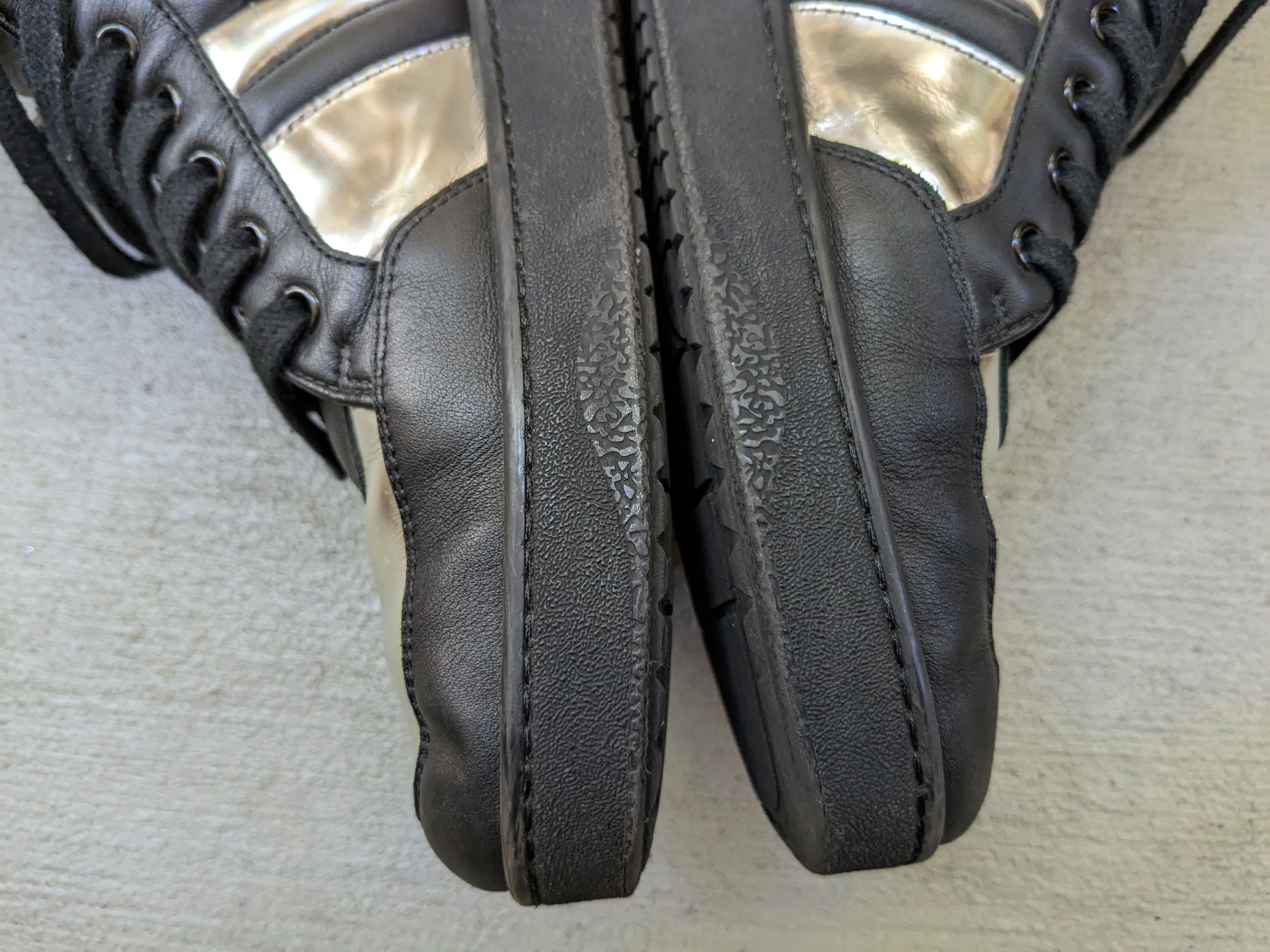 Gucci Gucci Sneakers Black Silver 8.5 High Tops Leather Size US 8.5 / EU 41-42 - 13 Thumbnail