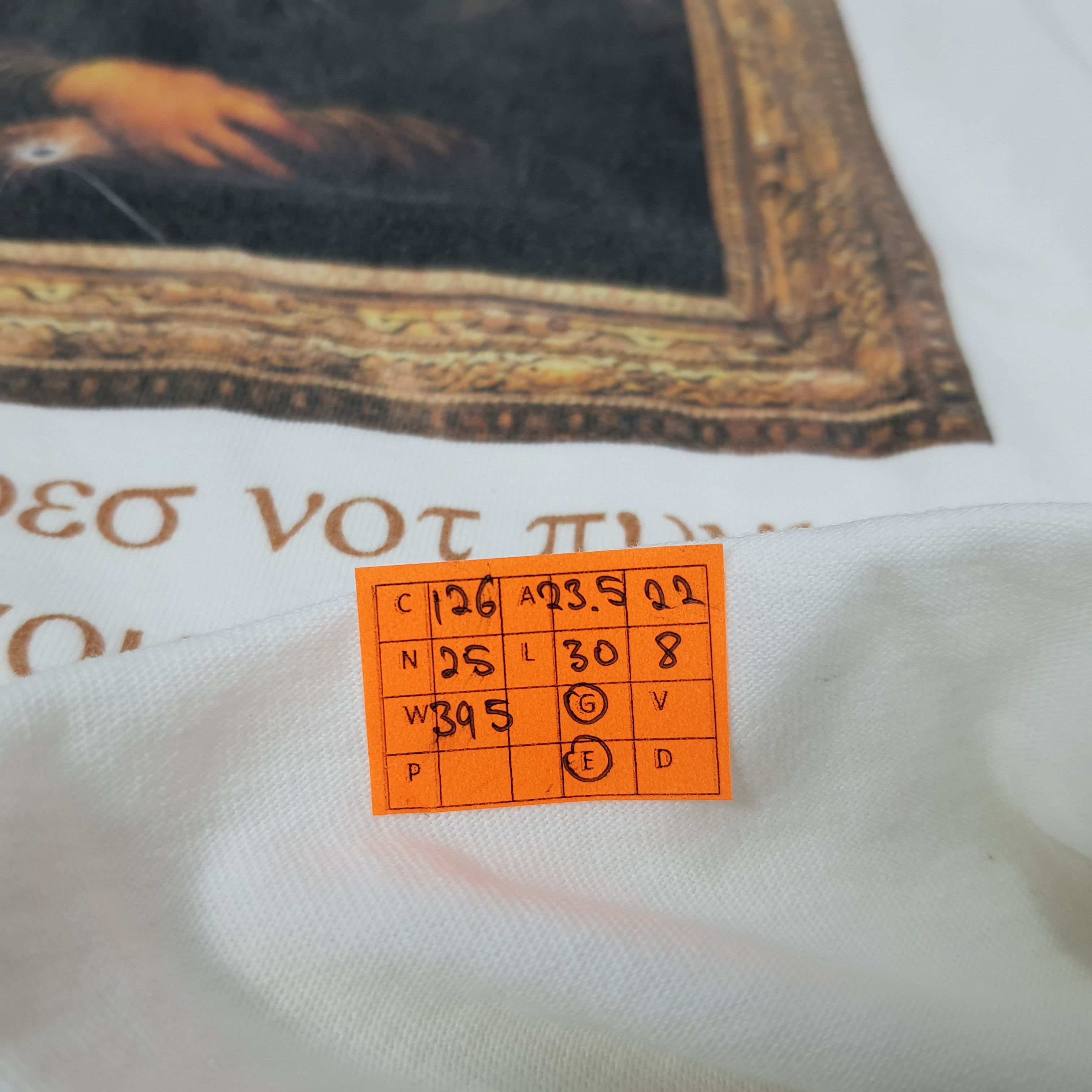 Japanese Brand × Vintage Vintage Sugiyama Mona Lisa Art Gallery Exhibition T-shirt Size US L / EU 52-54 / 3 - 9 Thumbnail