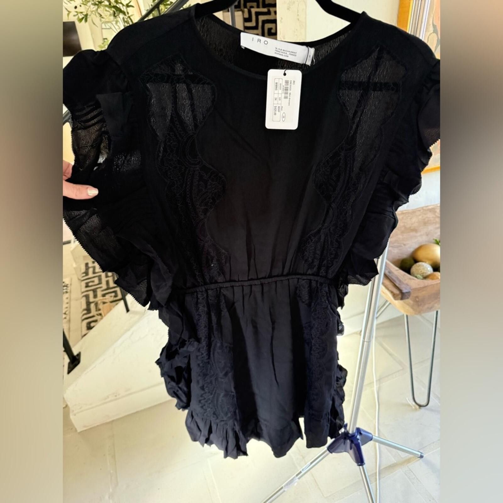 Iro IRO $425 Black Mini Dress, Size 34 size 2 or 4 Size S / US 4 / IT 40 - 4 Thumbnail