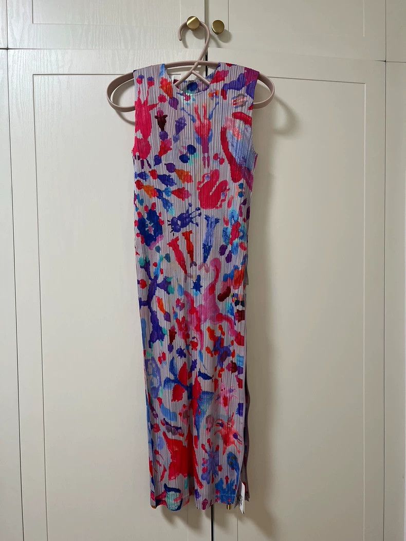 Issey Miyake Issey Miyake size:2 Pinkish-purple pleated dress Size XS / US 0-2 / IT 36-38 - 2 Thumbnail