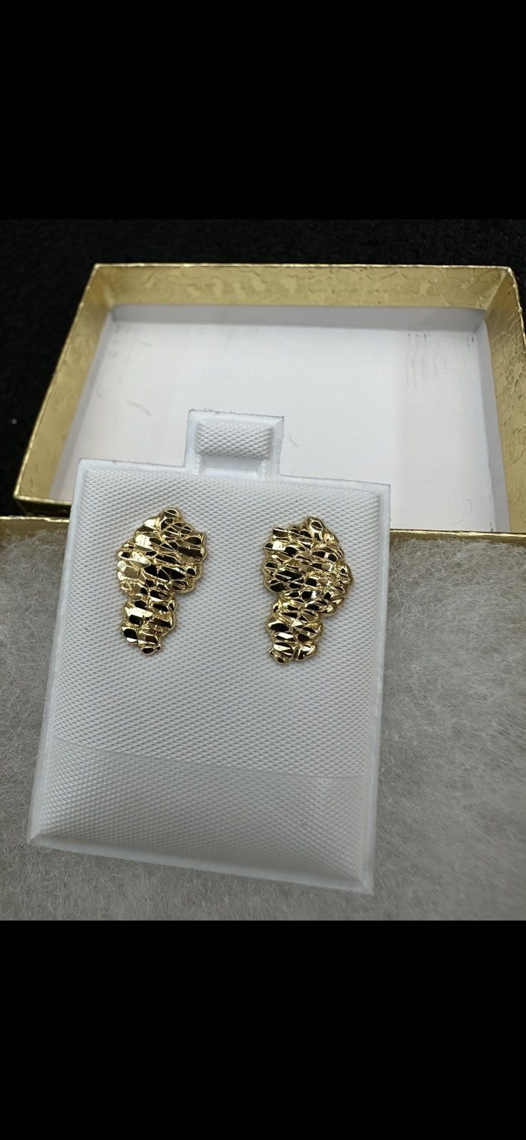 Other Brand New in the box gold plated nugget stud earrings Size ONE SIZE - 4 Thumbnail