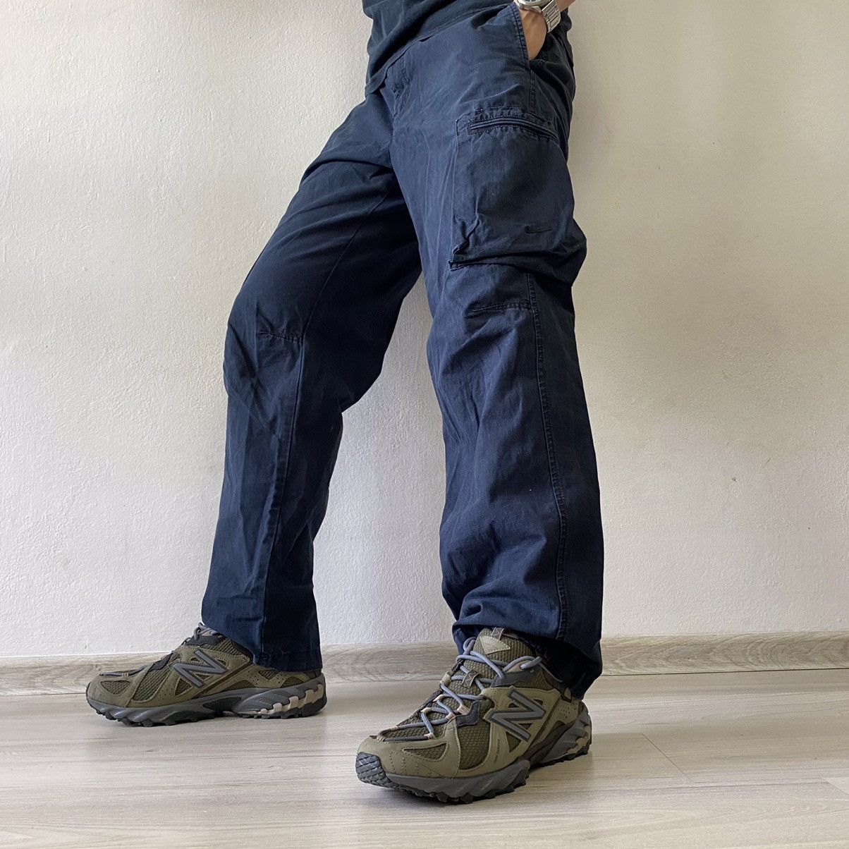 Nike × Vintage Vintage Nike ACG Cargo Pants Nylon Drill Faded Avantgarde Size US 32 / EU 48 - 1 Thumbnail