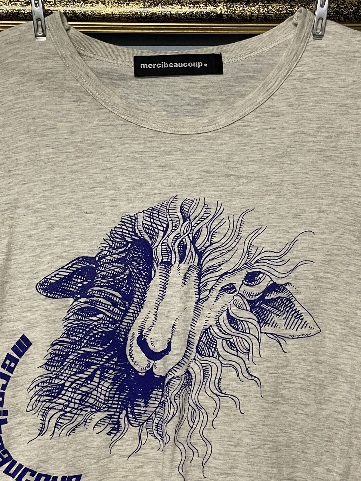 mercibeaucoup Vintage 1990s Japan IsseyMiyake - Mercibeaucoup Lion Art Tee Size US S / EU 44-46 / 1 - 3 Thumbnail