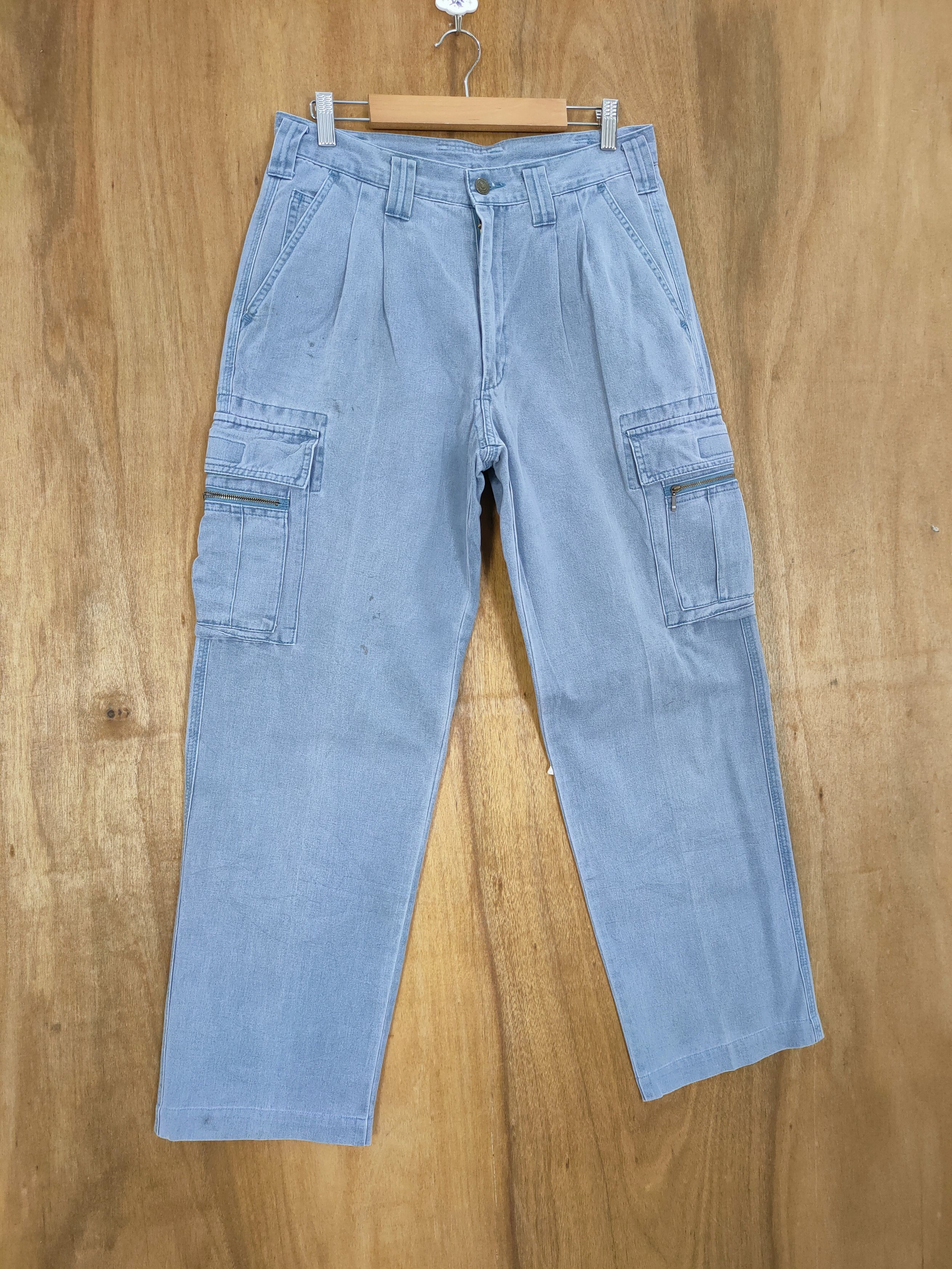 Japanese Brand × Vintage VINTAGE JAPANESE BRAND FADED WORKWEAR CARGO PANTS Size US 30 / EU 46 - 1 Thumbnail