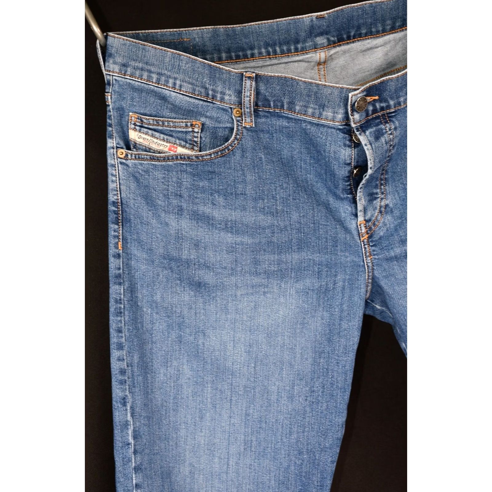 Diesel Diesel Jeans D-MIHTRY Straight 009DG Stretch Mens W38/L30 Blue Cotton Denim Regular 98% Cotton 2% Elastane Size US 38 / EU 54 - 6 Thumbnail