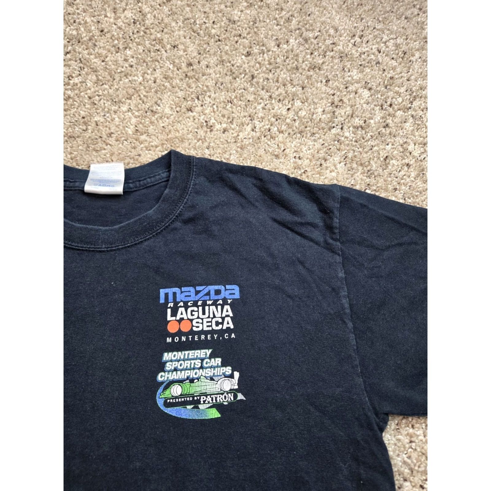 Gildan Mazda Racing Shirt Mens Medium Black Short Sleeve 2009 Laguna Seca Size US M / EU 48-50 / 2 - 6 Thumbnail