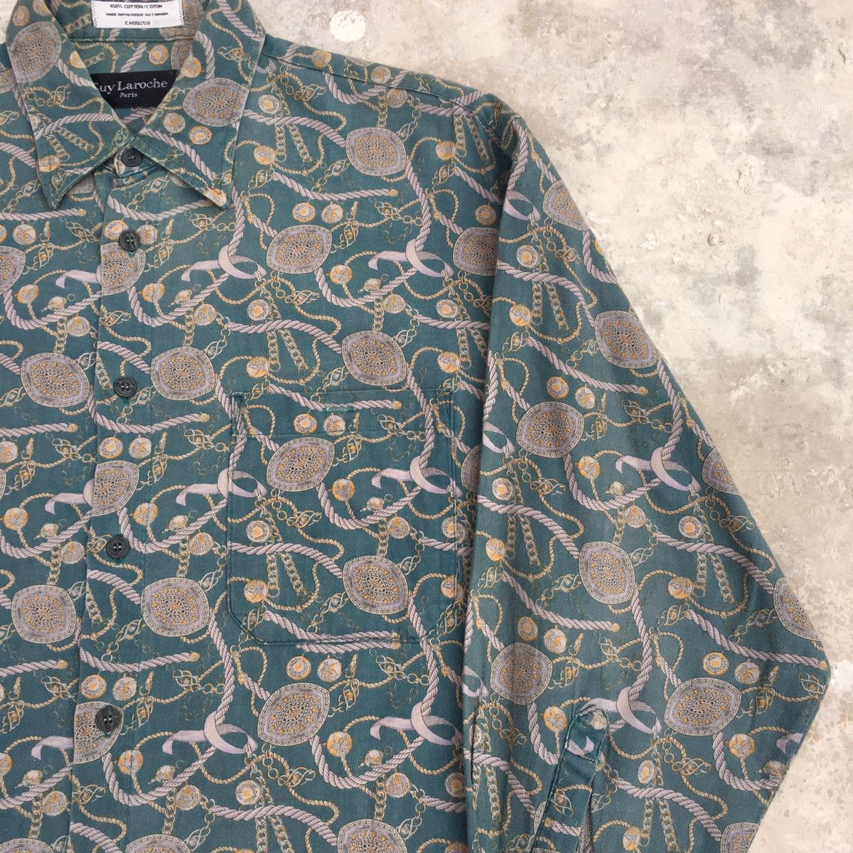 Guy Laroche Vintage GUY LAROCHE PARIS Paisley Button Ups Shirt Size US M / EU 48-50 / 2 - 5 Thumbnail