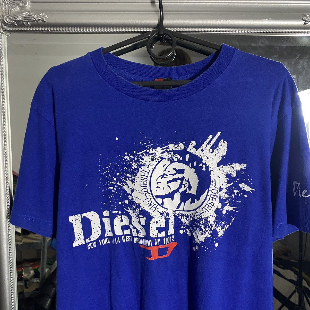 Diesel Diesel T-Shirt Big Logo Japan Style Vintage Y2K Size US L / EU 52-54 / 3 - 2 Thumbnail